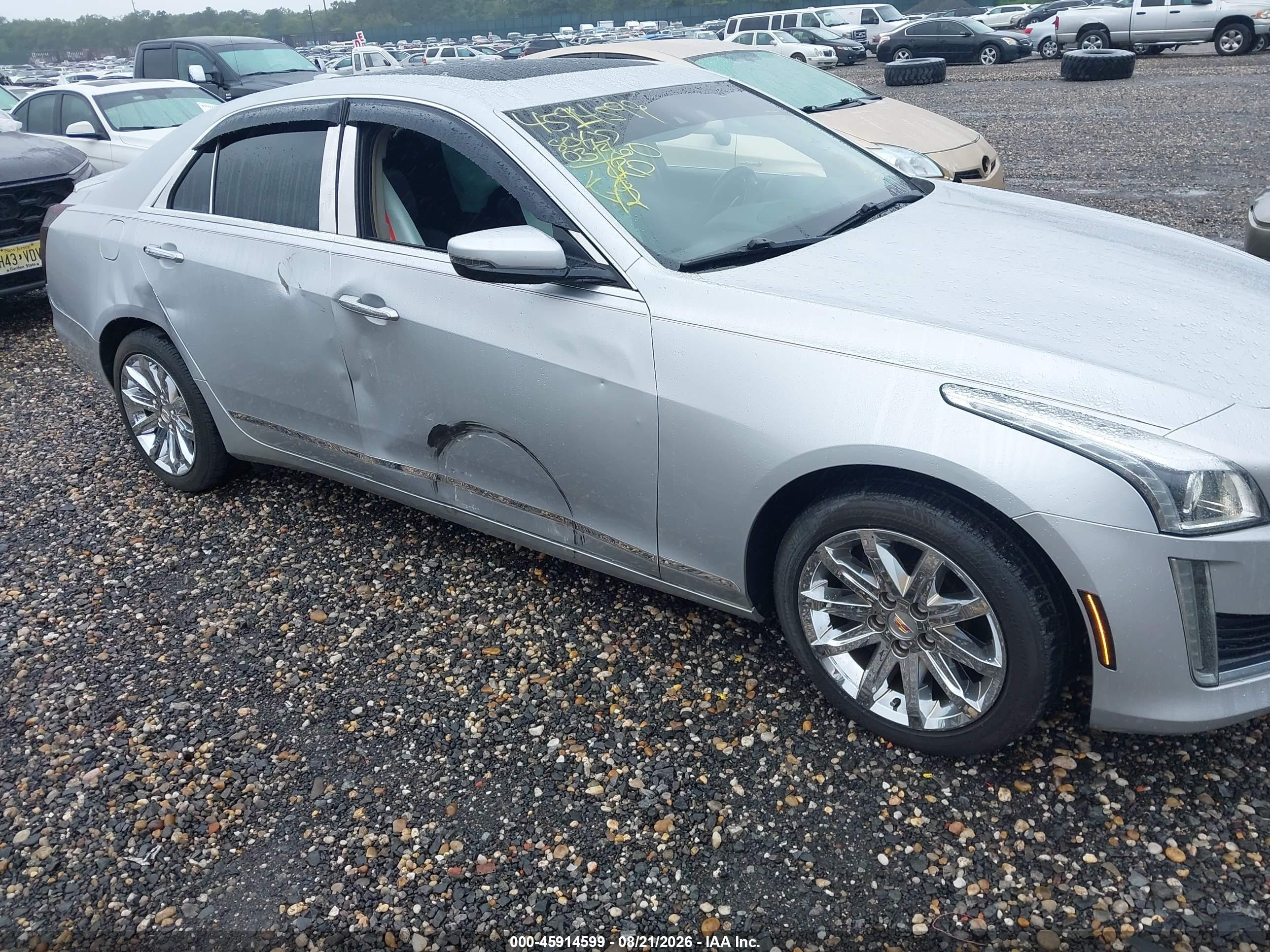 2015 Cadillac Cts Luxury Silver vin: 1G6AX5SX7F0104360