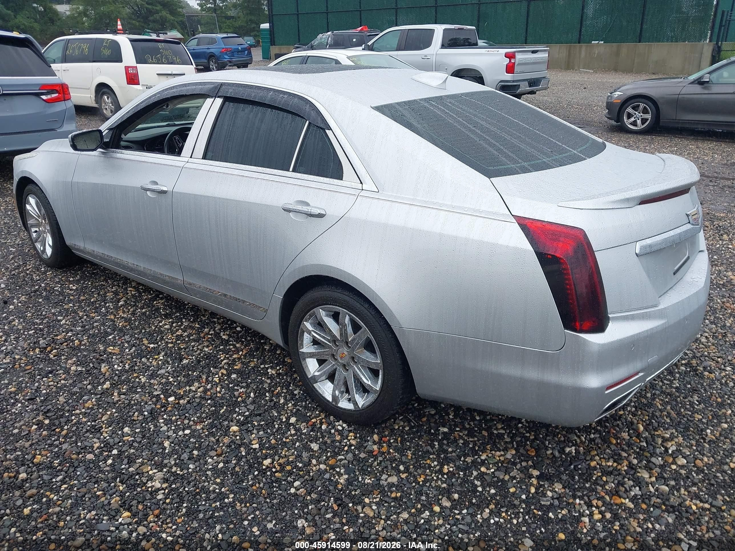 2015 Cadillac Cts Luxury Silver vin: 1G6AX5SX7F0104360