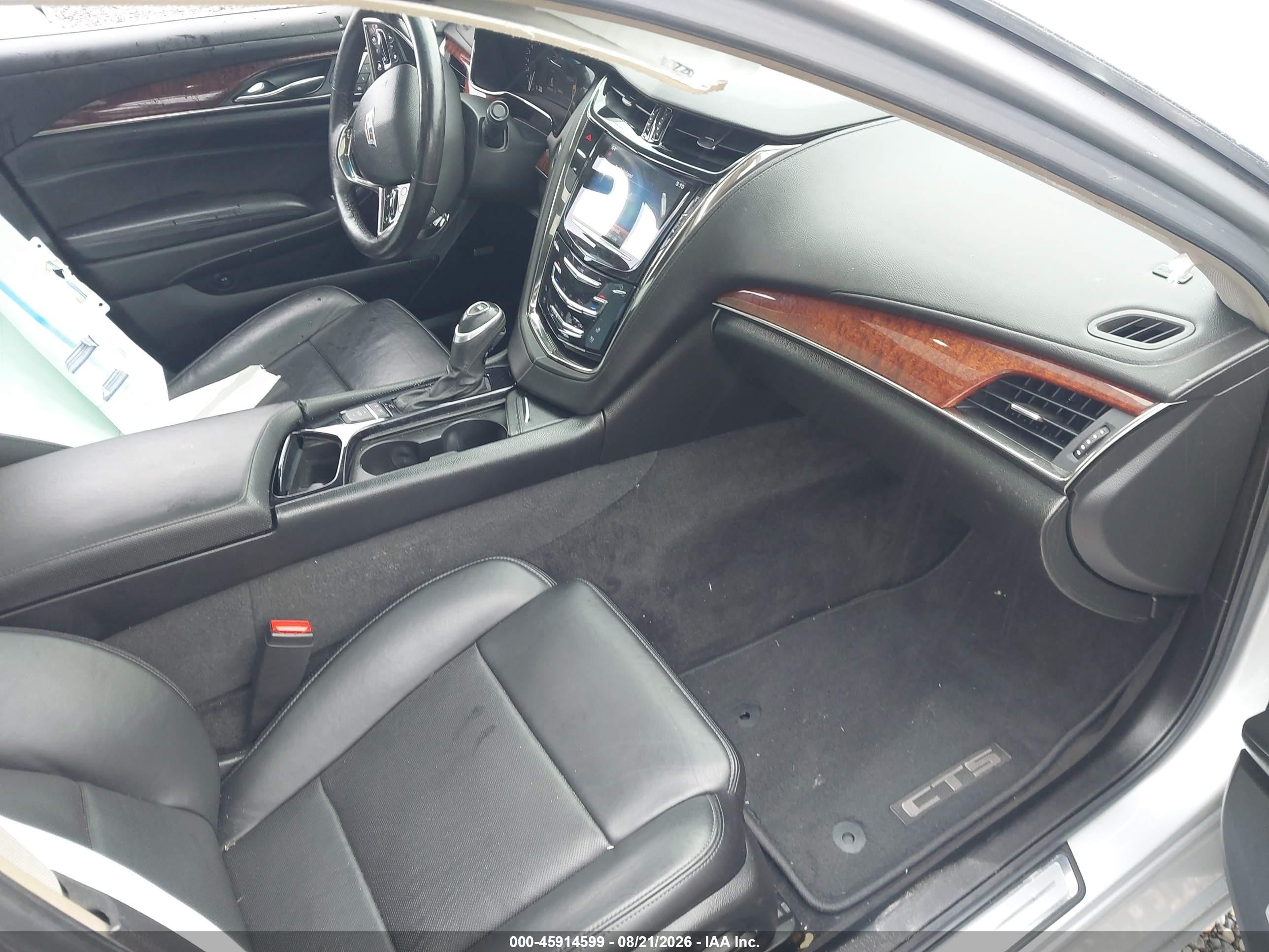 2015 Cadillac Cts Luxury Silver vin: 1G6AX5SX7F0104360