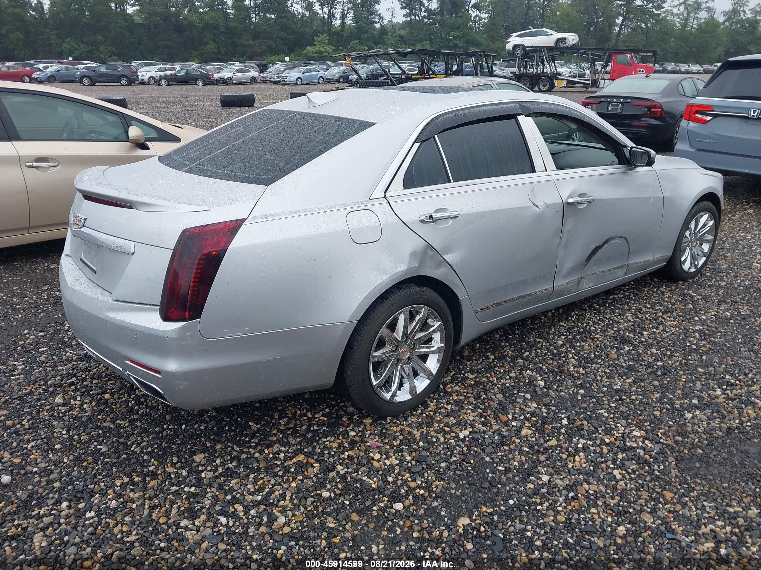 2015 Cadillac Cts Luxury Silver vin: 1G6AX5SX7F0104360