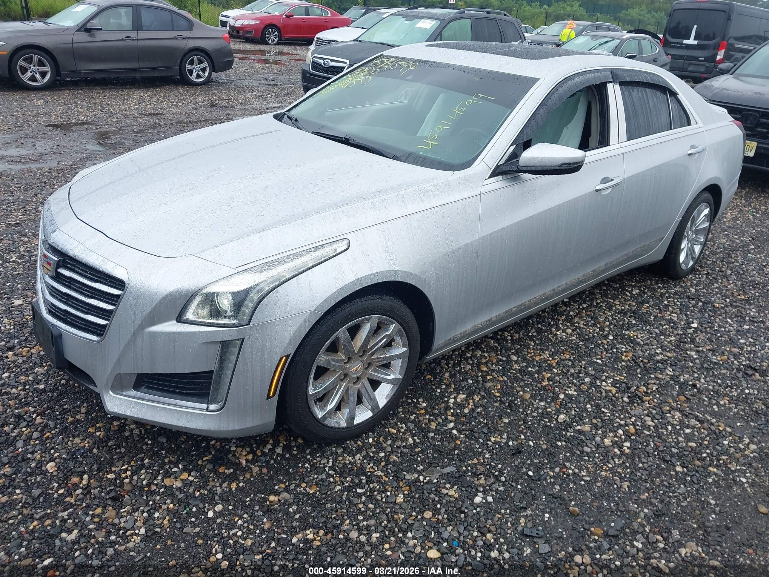 2015 Cadillac Cts Luxury Silver vin: 1G6AX5SX7F0104360