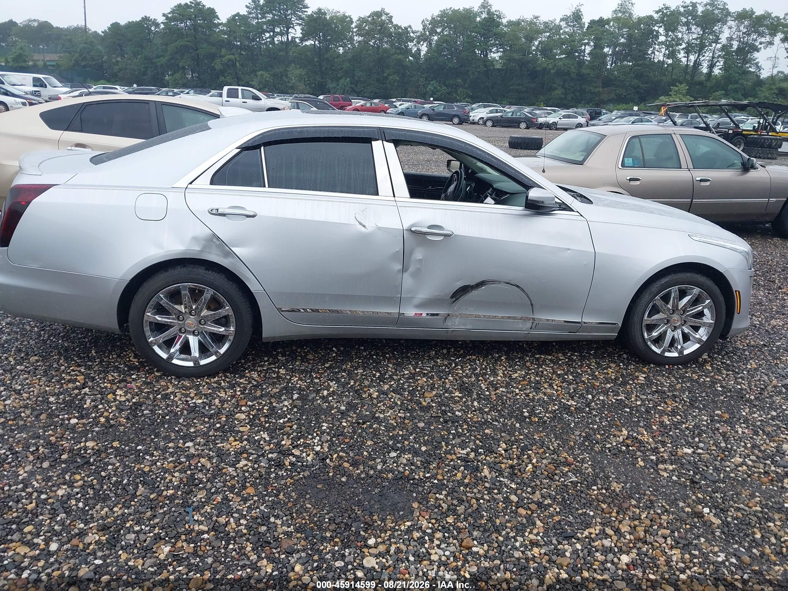 2015 Cadillac Cts Luxury Silver vin: 1G6AX5SX7F0104360