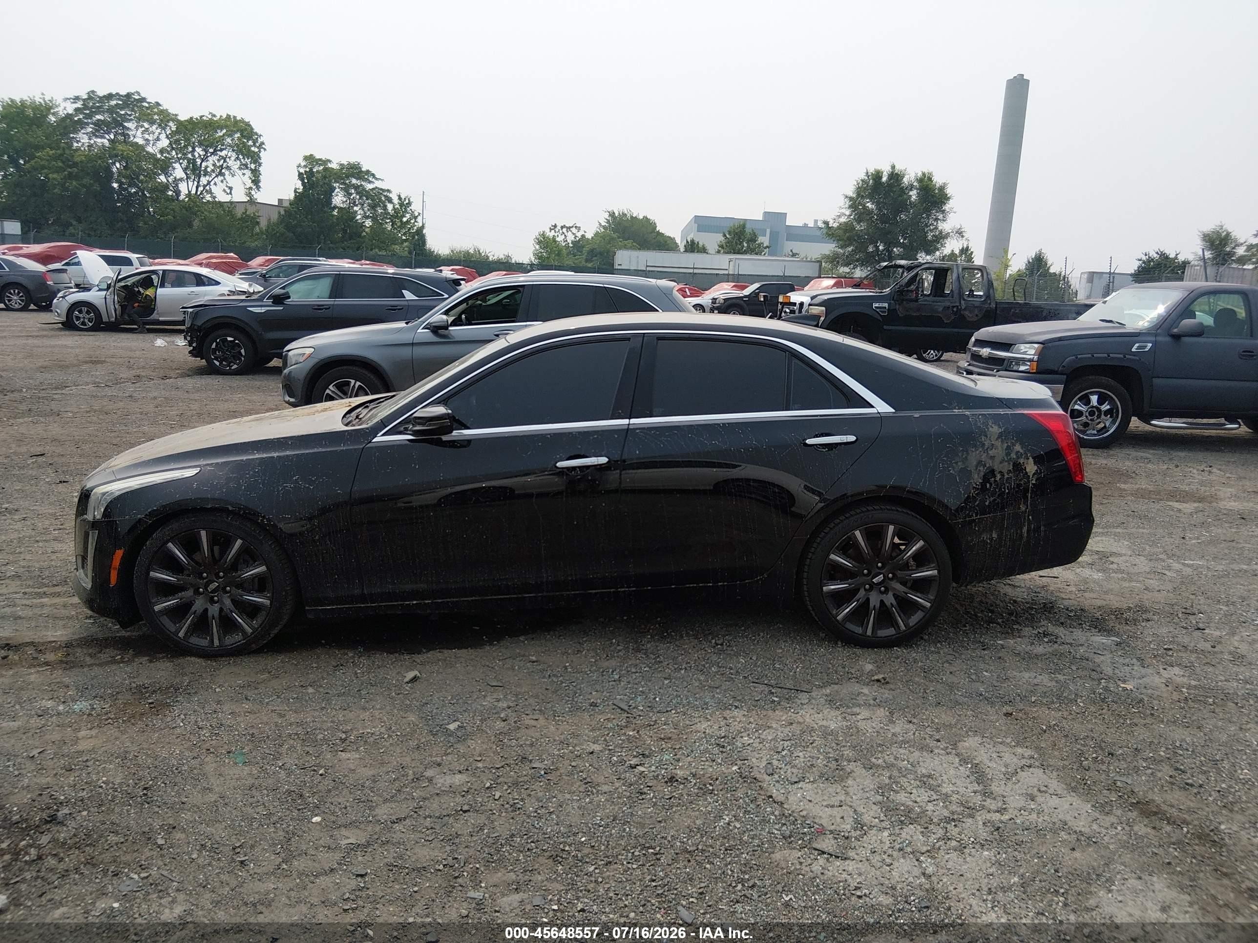 2015 Cadillac Cts Luxury Black vin: 1G6AX5SX7F0115066