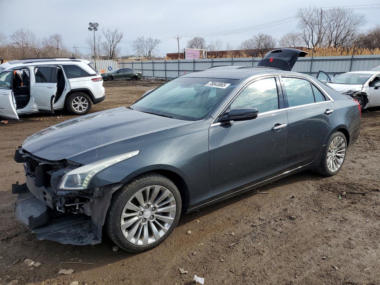 2015 Cadillac Cts Luxury Collection Gray vin: 1G6AX5SX7F0120137