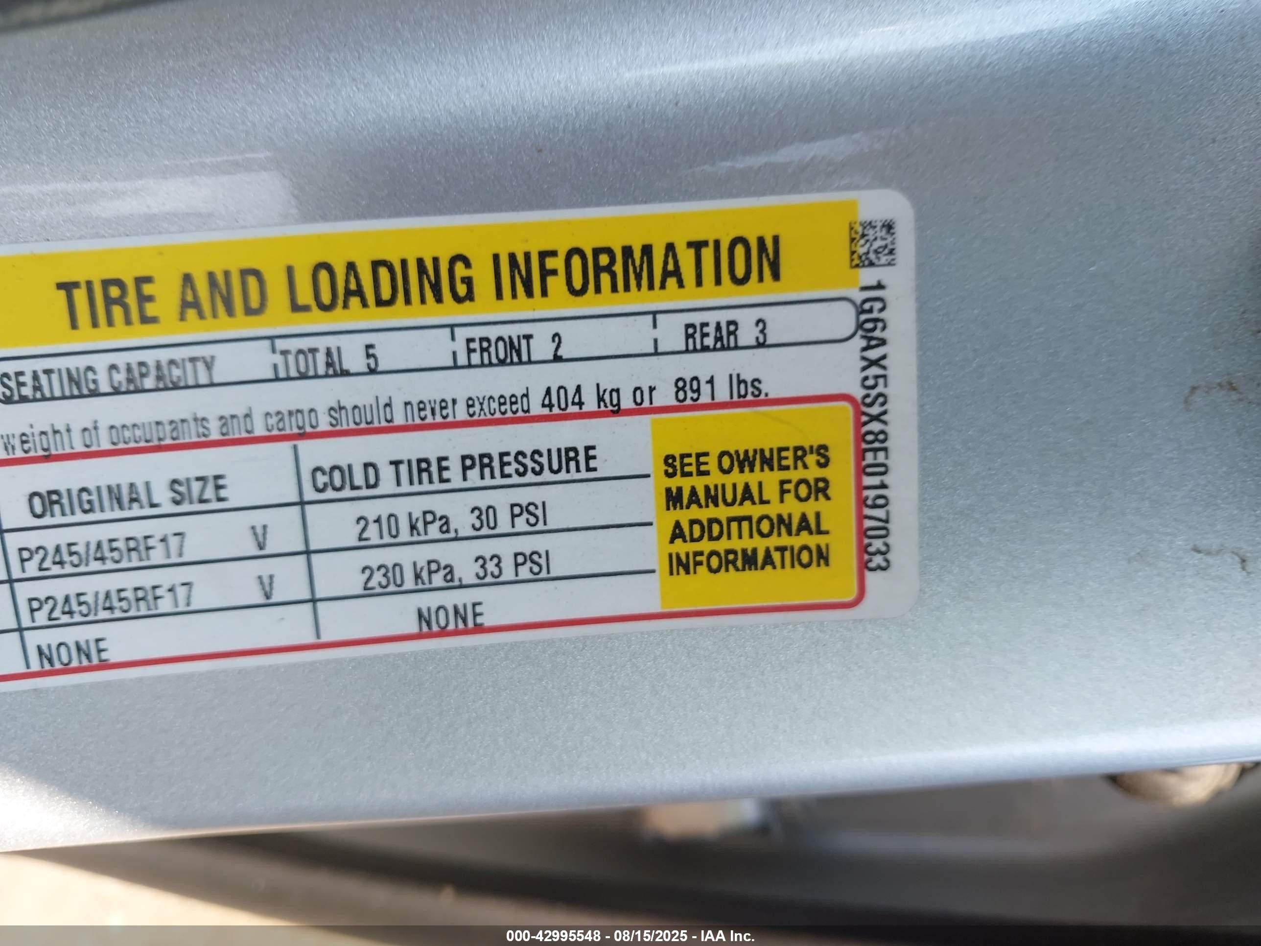 2014 Cadillac Cts Luxury Silver vin: 1G6AX5SX8E0197033