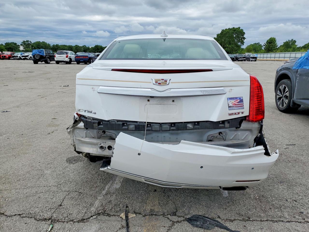 2015 Cadillac Cts Luxury Collection White vin: 1G6AX5SX8F0140588