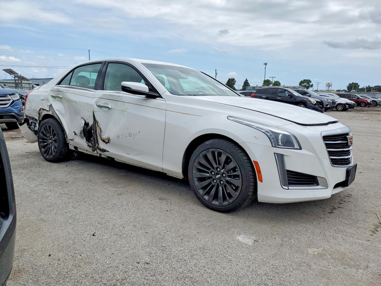 2015 Cadillac Cts Luxury Collection White vin: 1G6AX5SX8F0140588