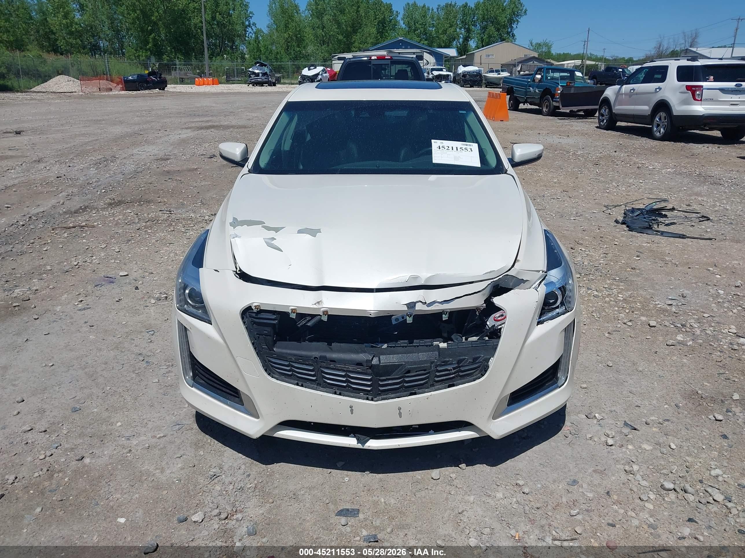 2014 Cadillac Cts Luxury White vin: 1G6AX5SX9E0150724