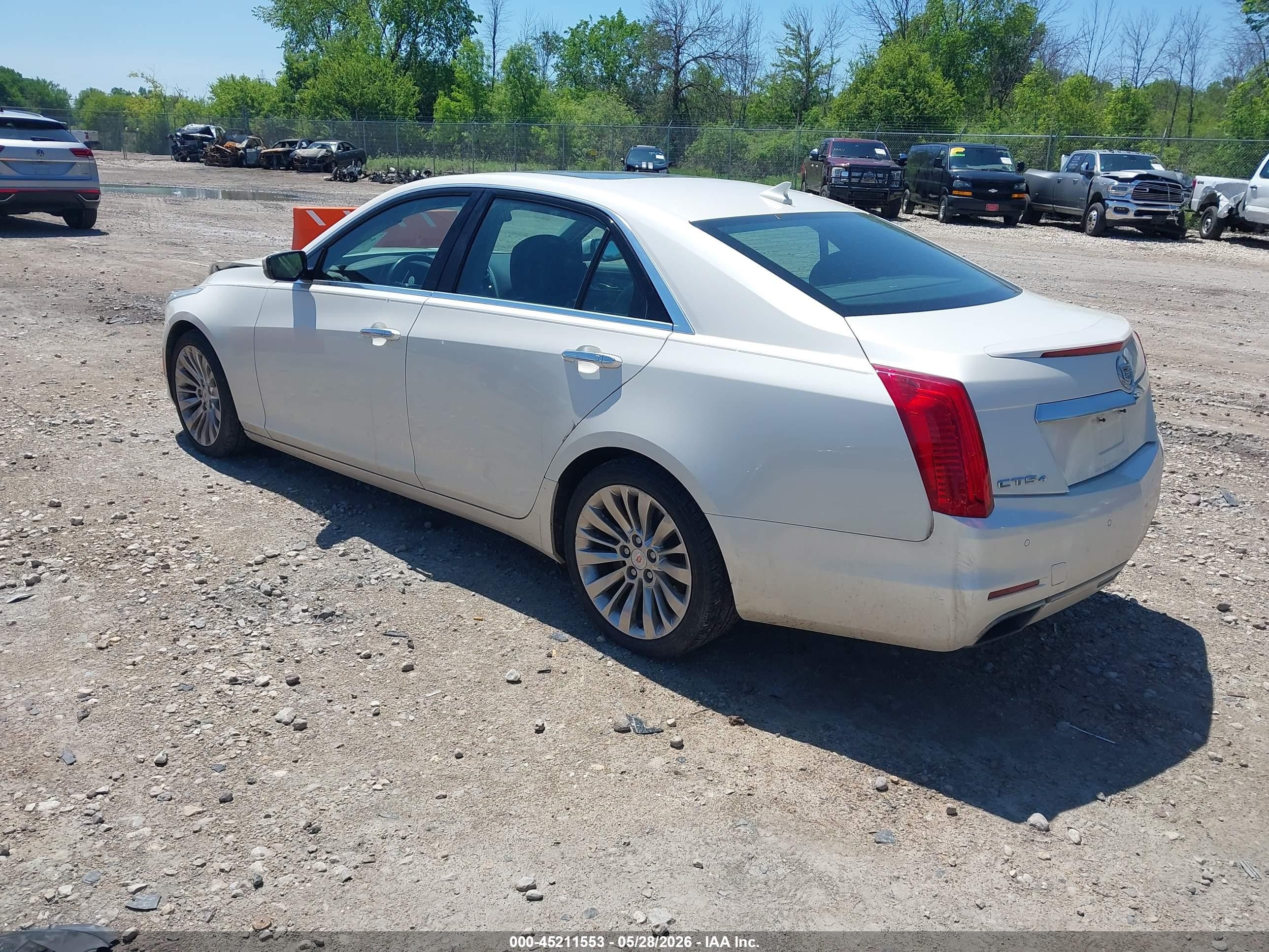 2014 Cadillac Cts Luxury White vin: 1G6AX5SX9E0150724