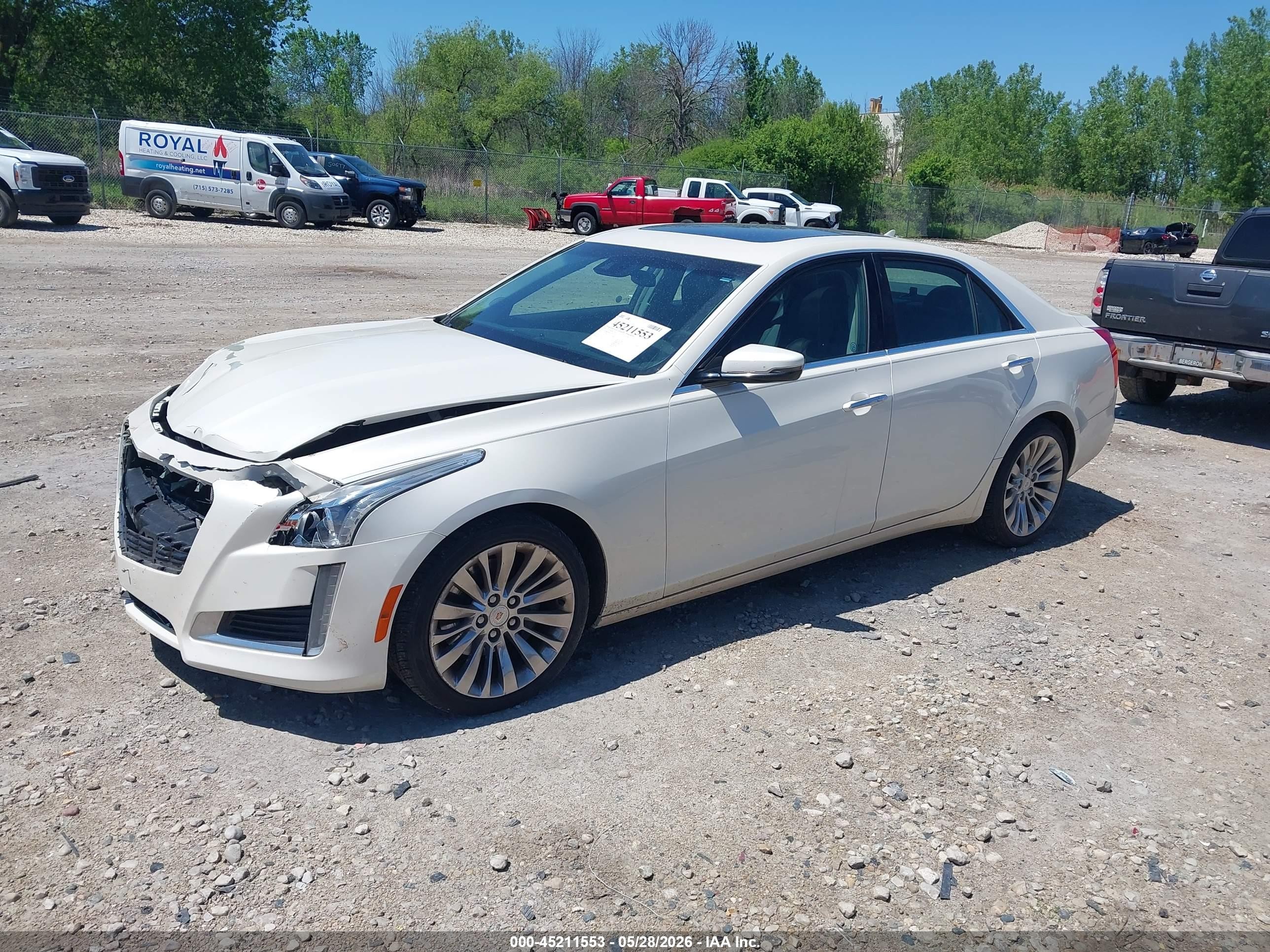 2014 Cadillac Cts Luxury White vin: 1G6AX5SX9E0150724