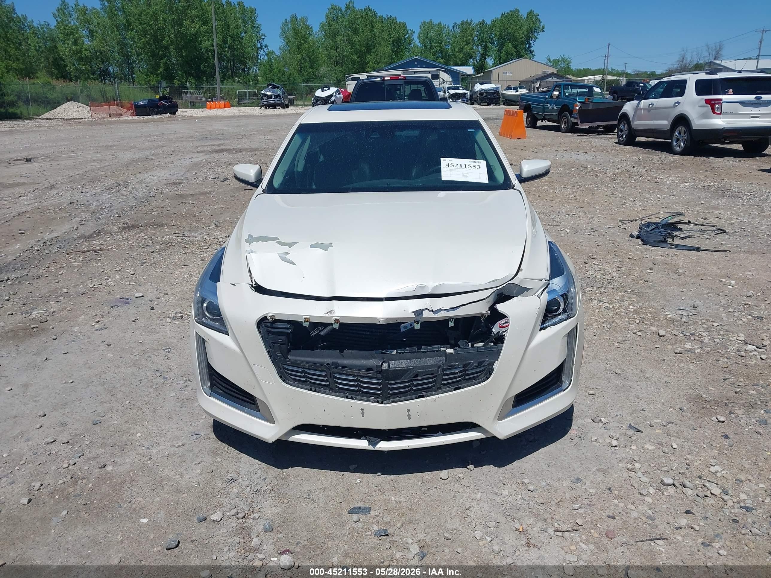 2014 Cadillac Cts Luxury White vin: 1G6AX5SX9E0150724