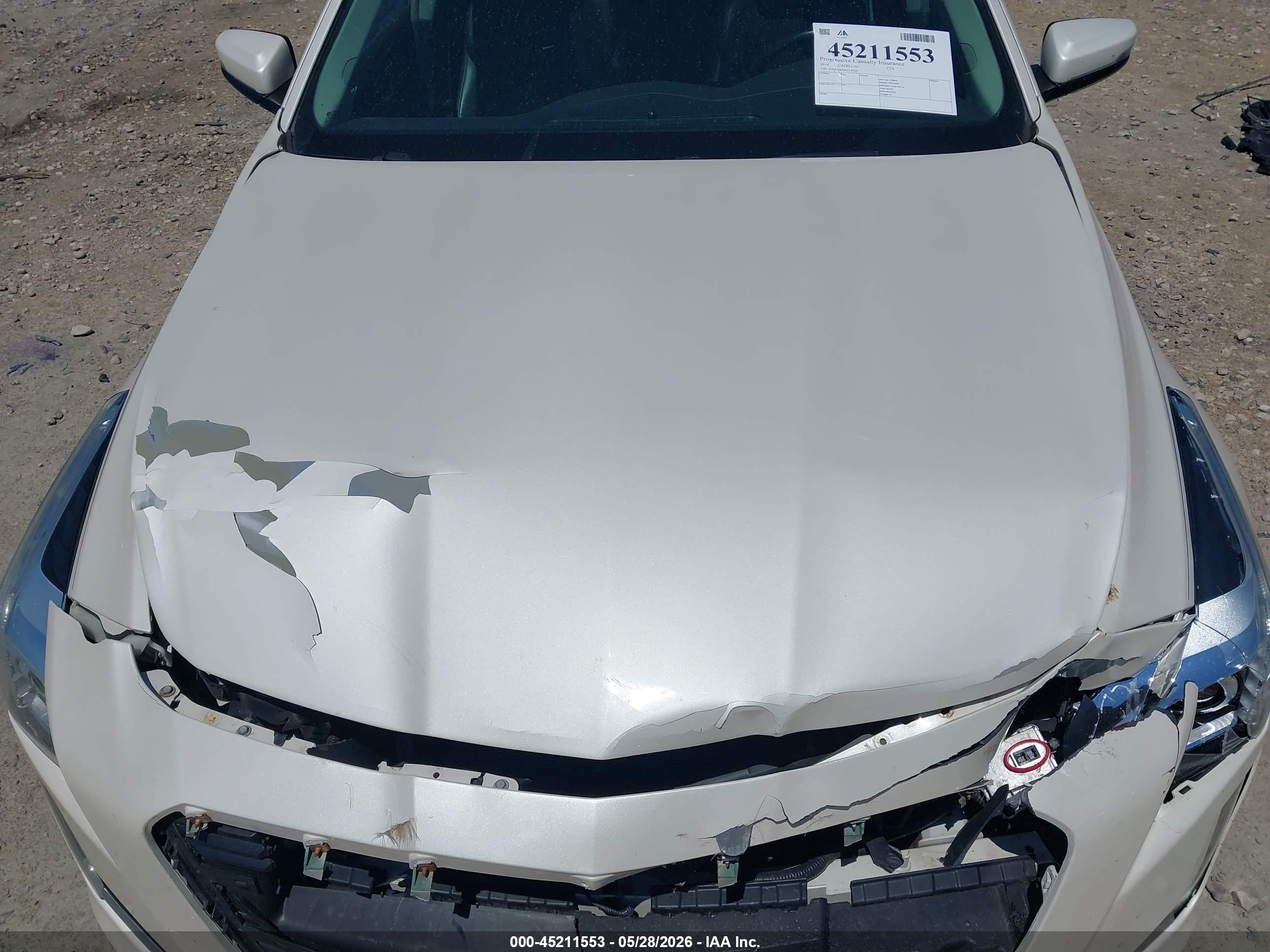 2014 Cadillac Cts Luxury White vin: 1G6AX5SX9E0150724