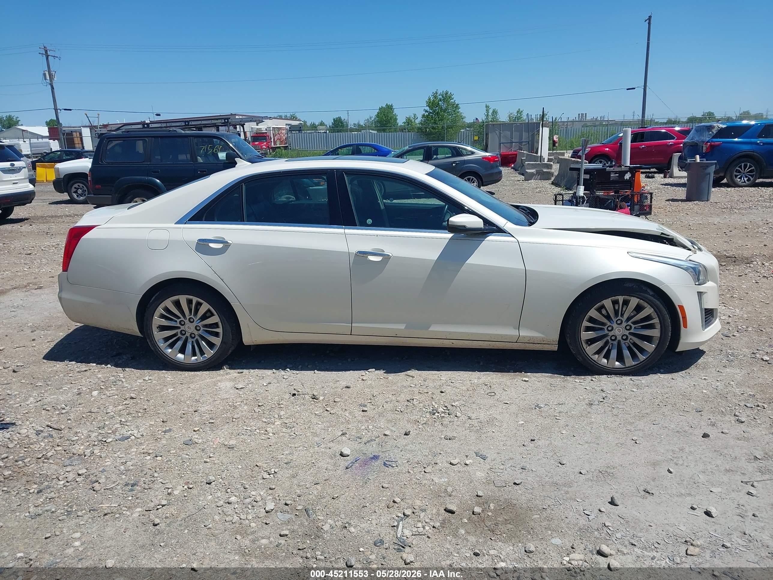 2014 Cadillac Cts Luxury White vin: 1G6AX5SX9E0150724
