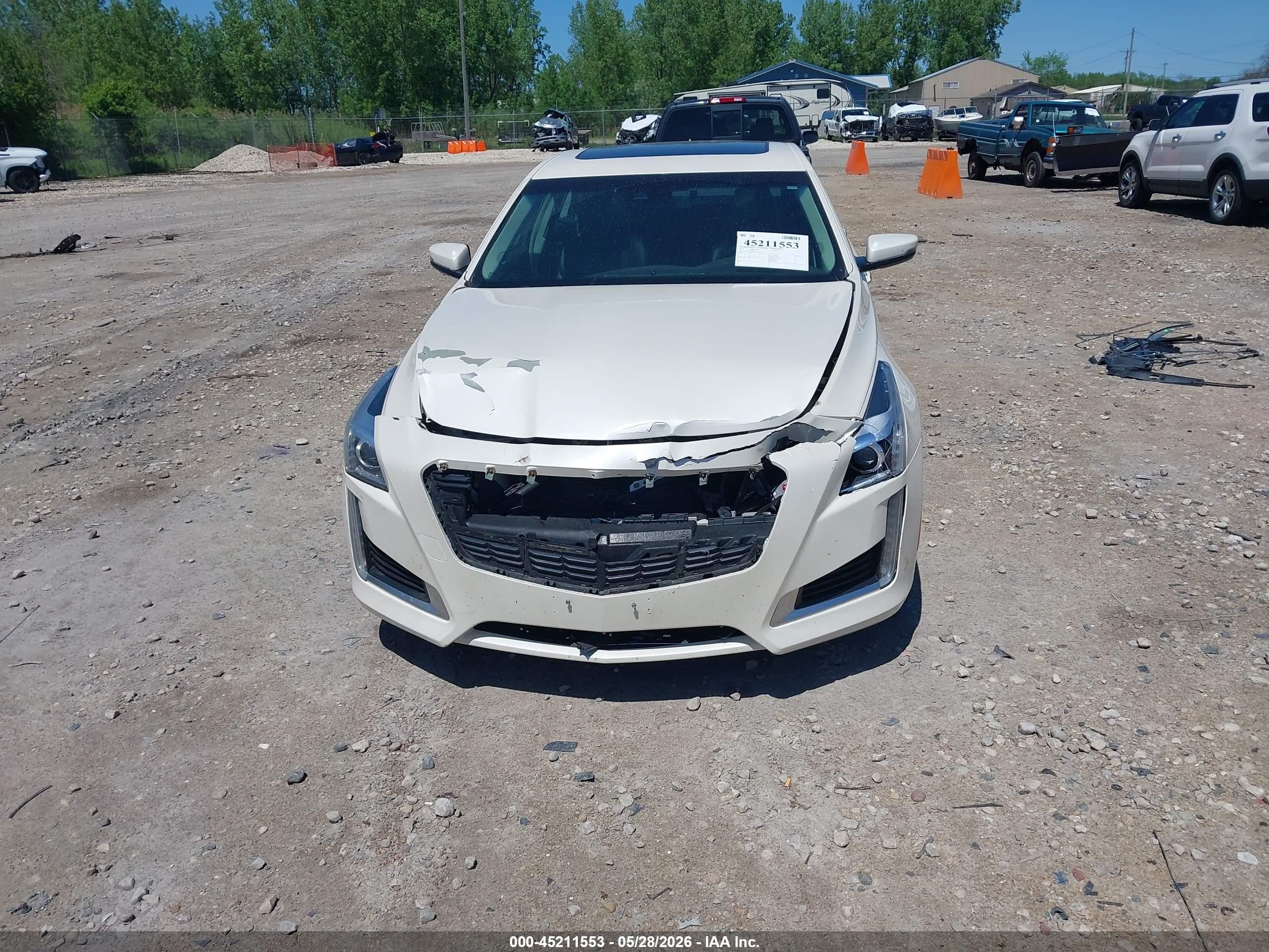 2014 Cadillac Cts Luxury White vin: 1G6AX5SX9E0150724