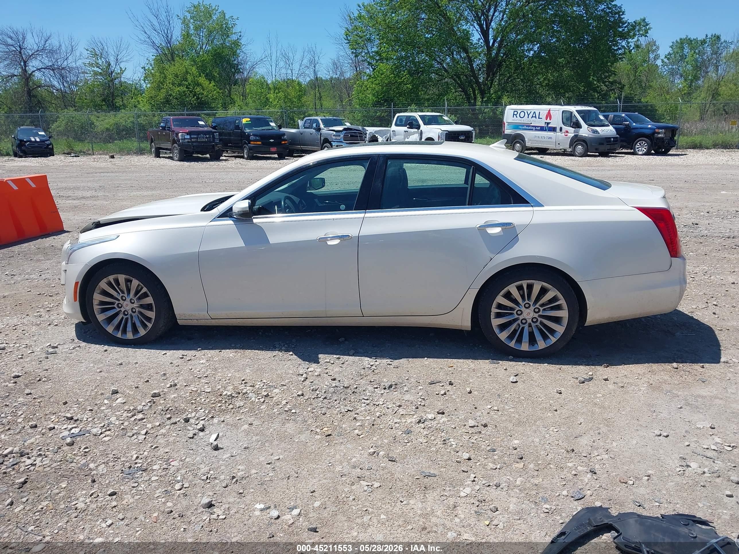 2014 Cadillac Cts Luxury White vin: 1G6AX5SX9E0150724