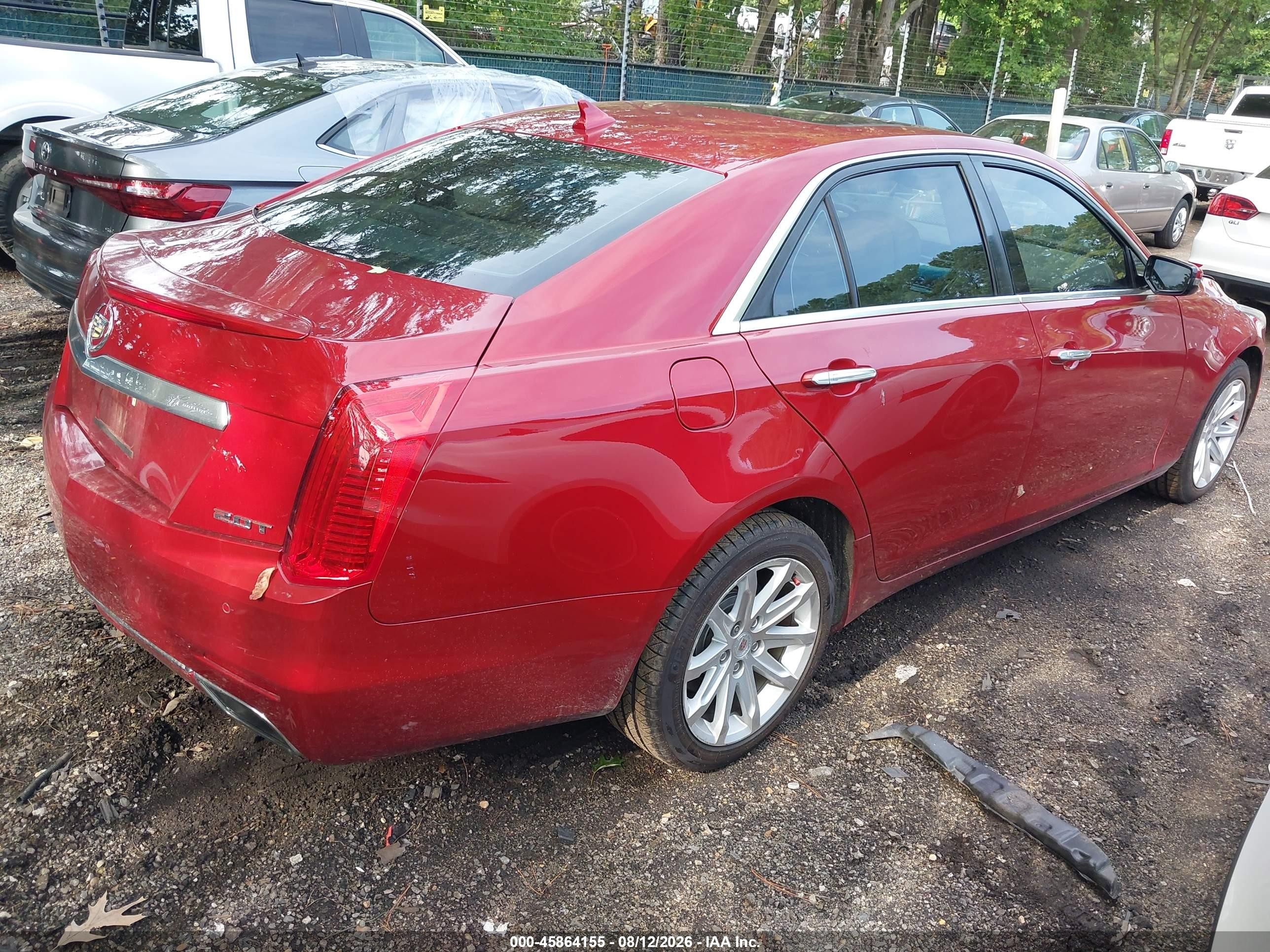 2014 Cadillac Cts Luxury Red vin: 1G6AX5SX9E0156829