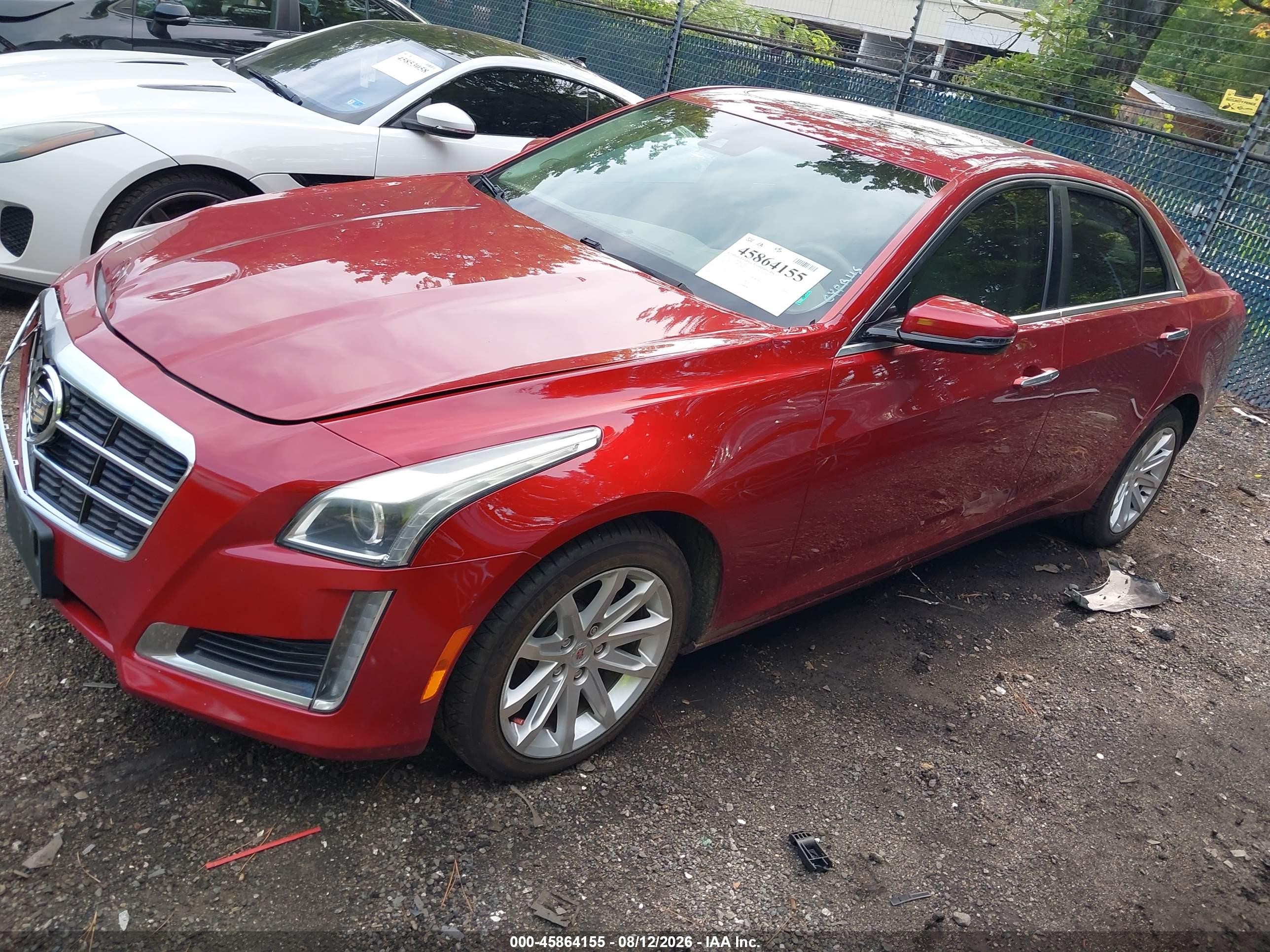 2014 Cadillac Cts Luxury Red vin: 1G6AX5SX9E0156829