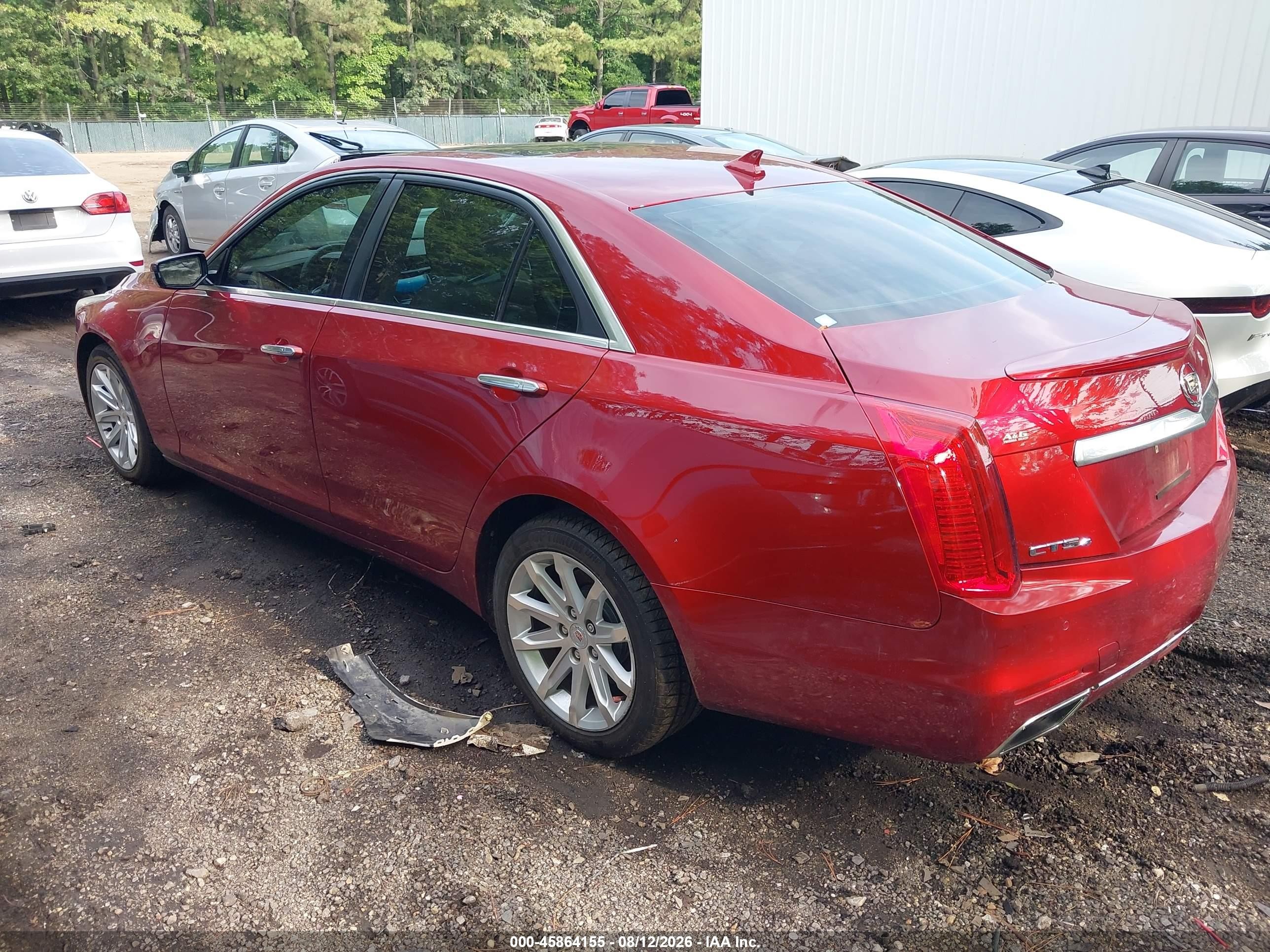 2014 Cadillac Cts Luxury Red vin: 1G6AX5SX9E0156829