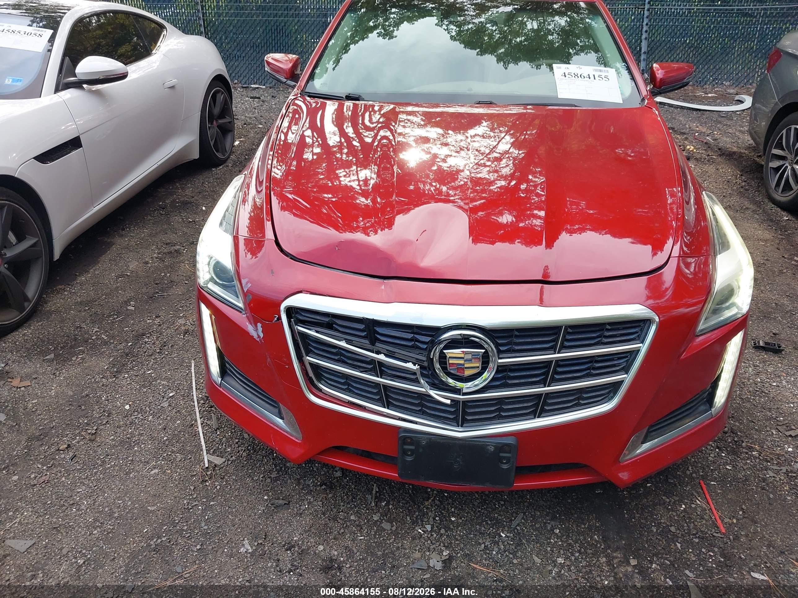 2014 Cadillac Cts Luxury Red vin: 1G6AX5SX9E0156829