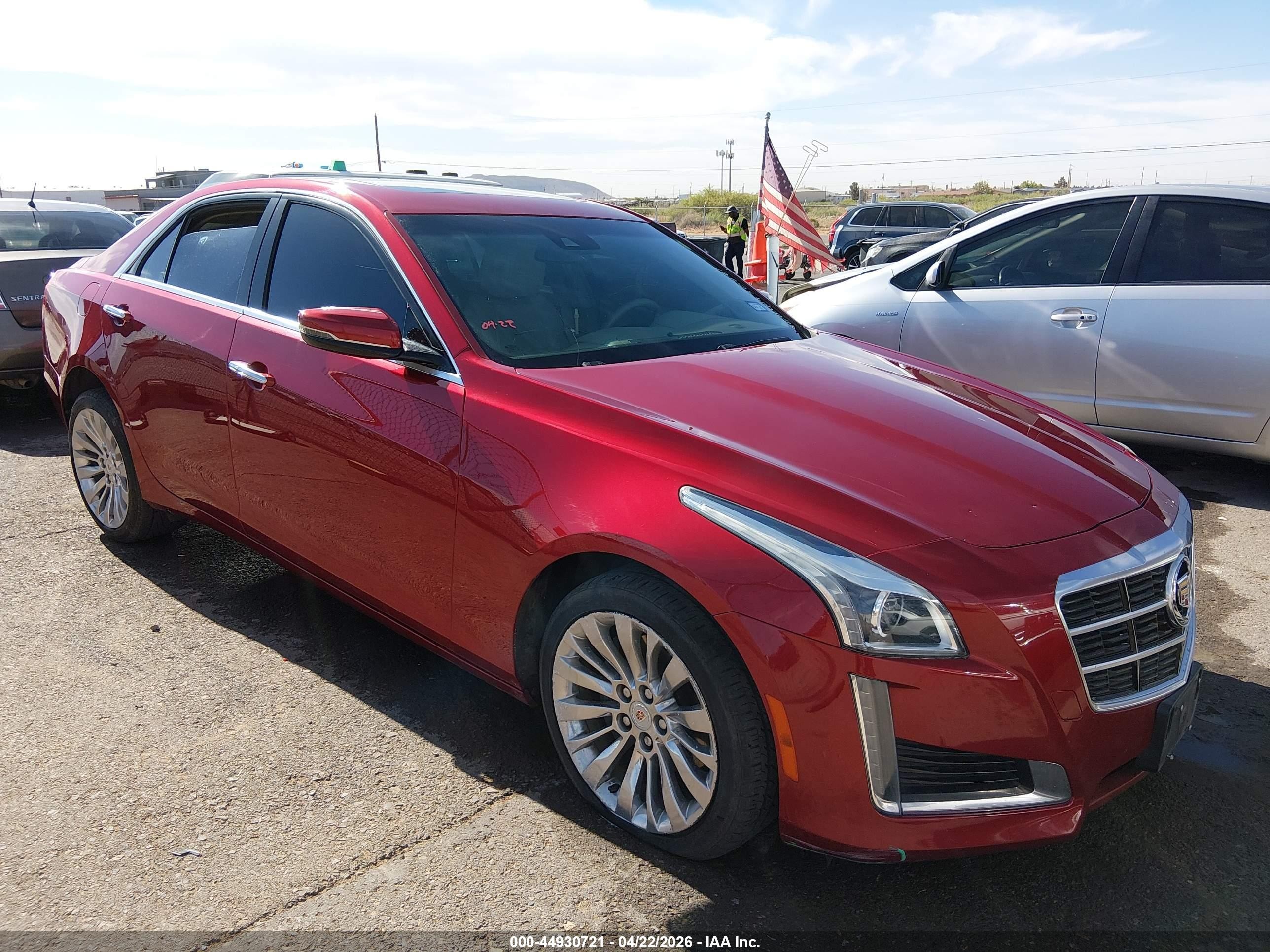 2014 Cadillac Cts Luxury Maroon vin: 1G6AX5SX9E0177499