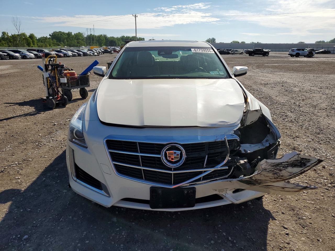 2014 Cadillac Cts Luxury Collection Белый vin: 1G6AX5SX9E0181164