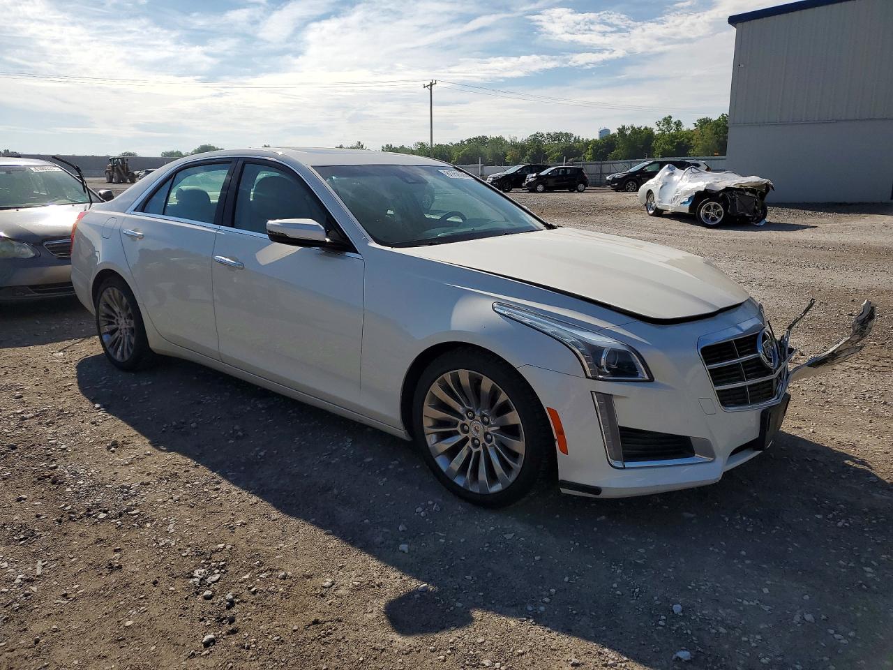 2014 Cadillac Cts Luxury Collection Белый vin: 1G6AX5SX9E0181164