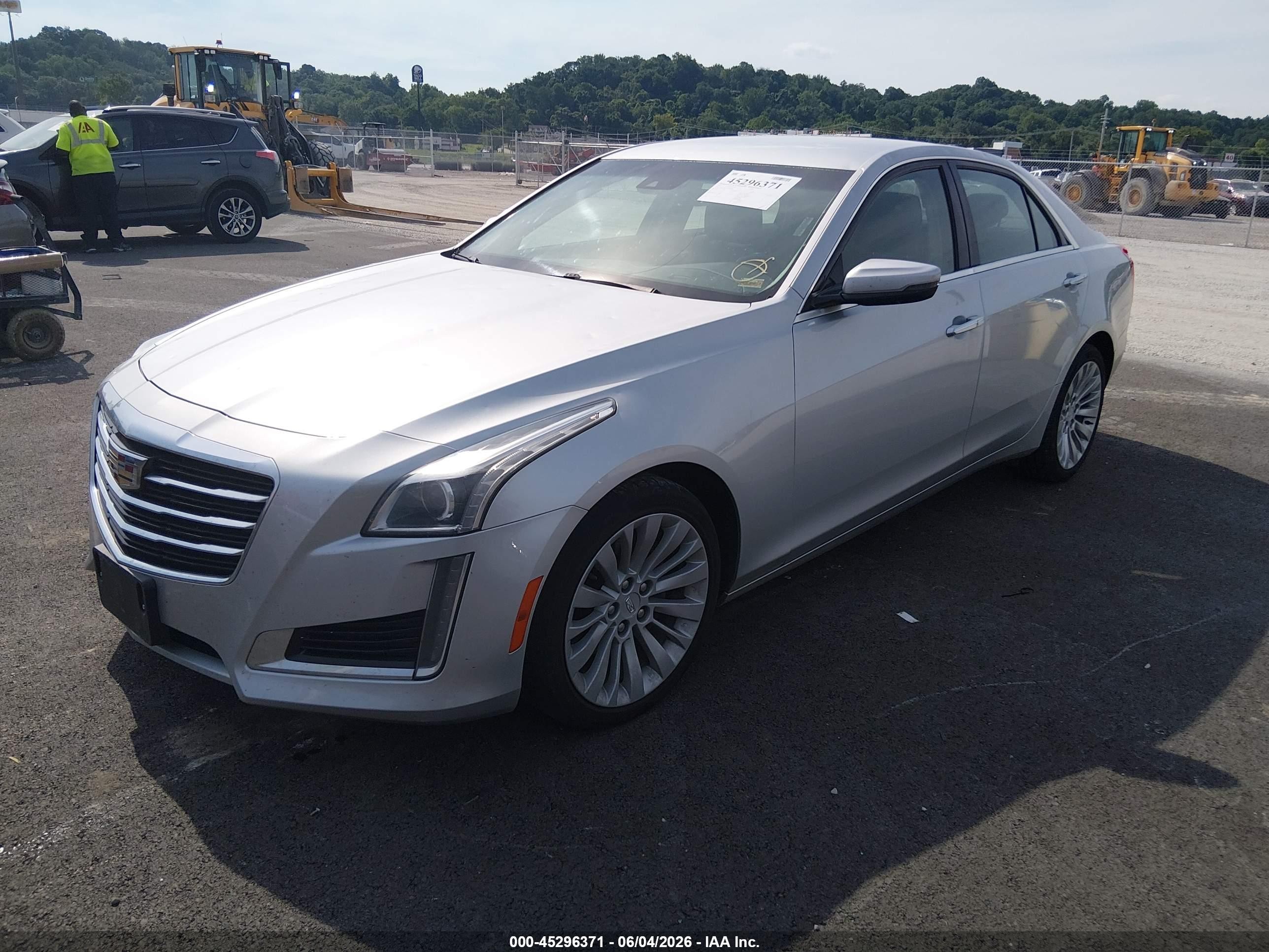 2015 Cadillac Cts Luxury Silver vin: 1G6AX5SX9F0105140