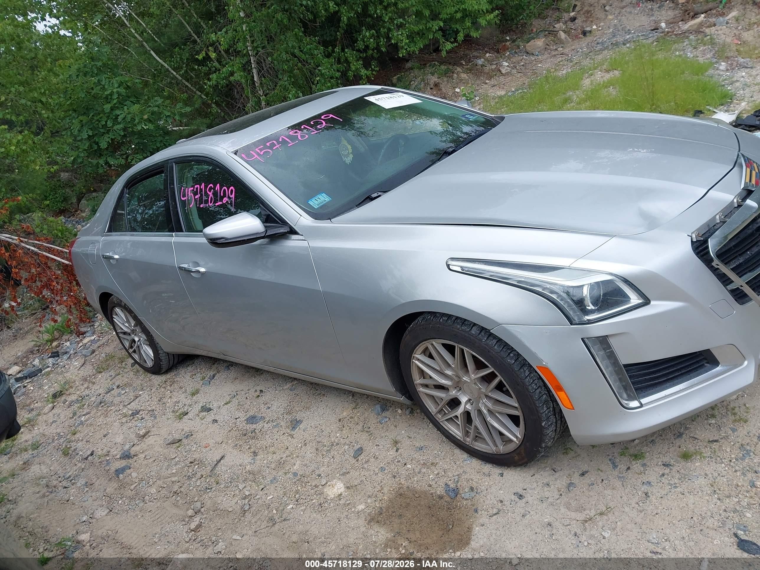 2015 Cadillac Cts Luxury Серебряный vin: 1G6AX5SXXF0106801