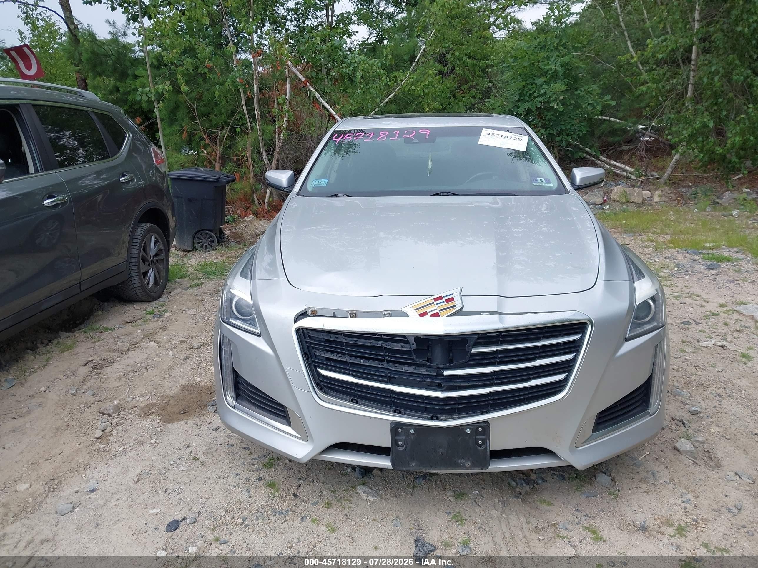 2015 Cadillac Cts Luxury Серебряный vin: 1G6AX5SXXF0106801