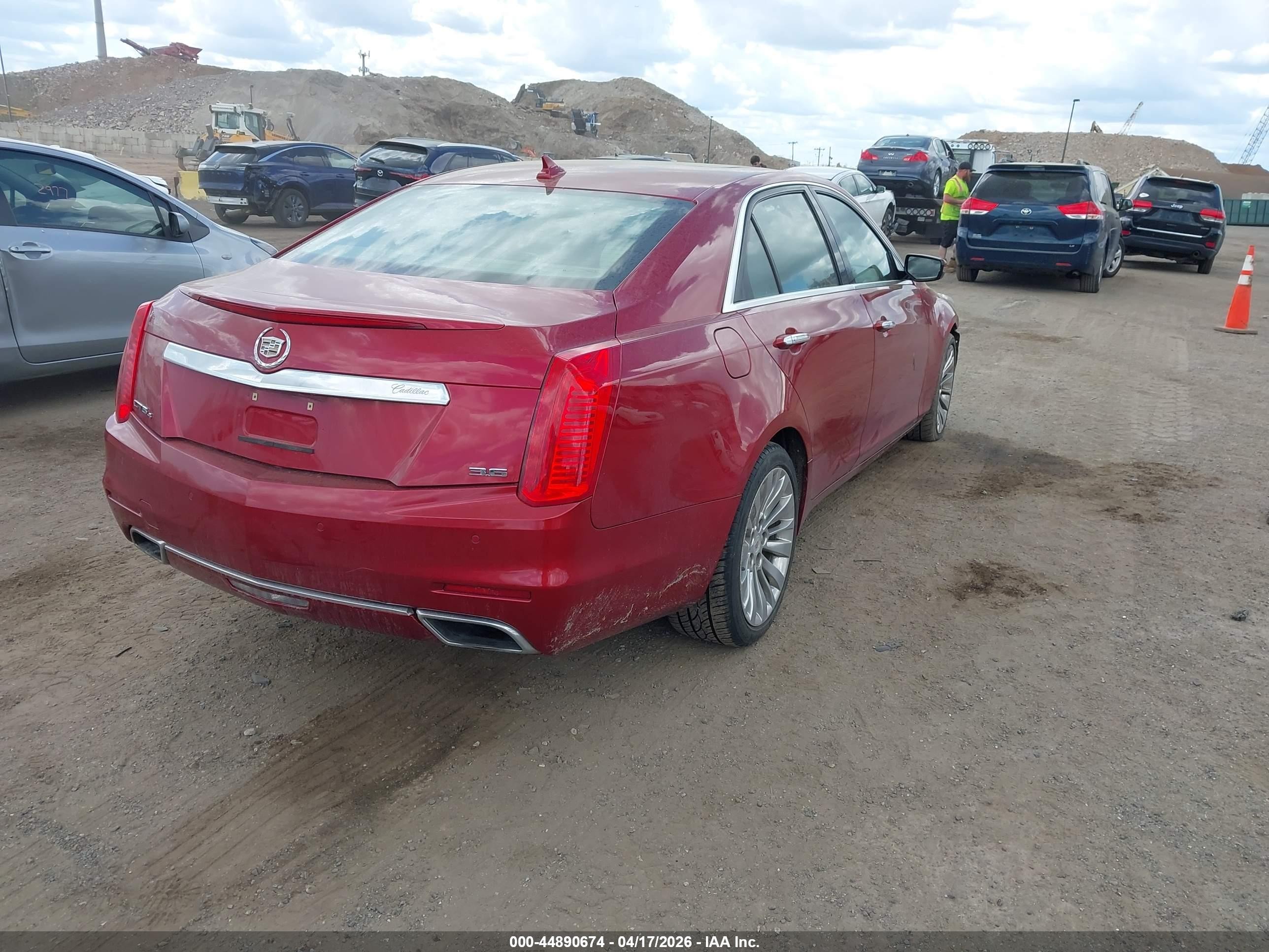 2014 Cadillac Cts Performance Red vin: 1G6AY5S38E0145802