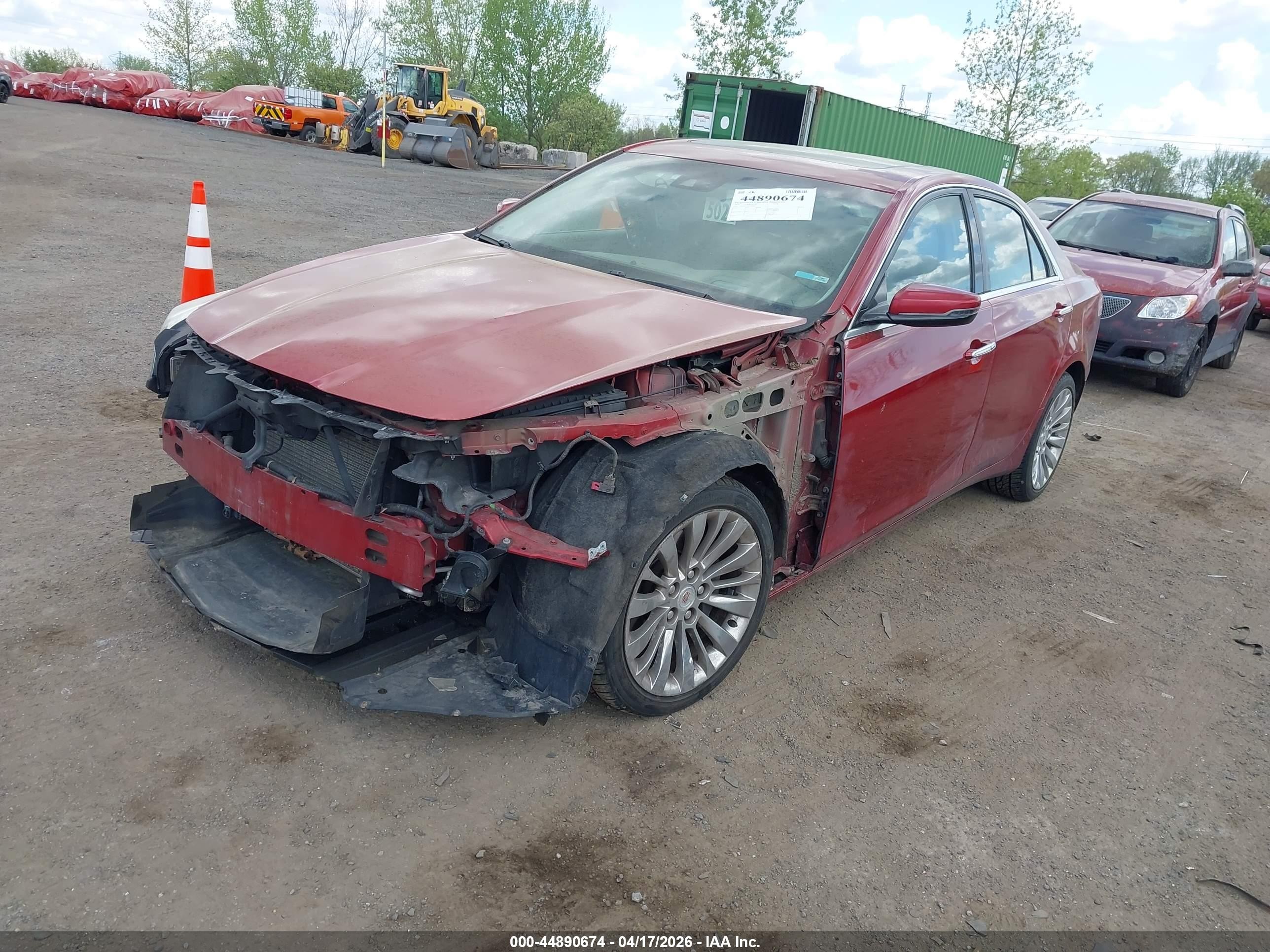 2014 Cadillac Cts Performance Red vin: 1G6AY5S38E0145802