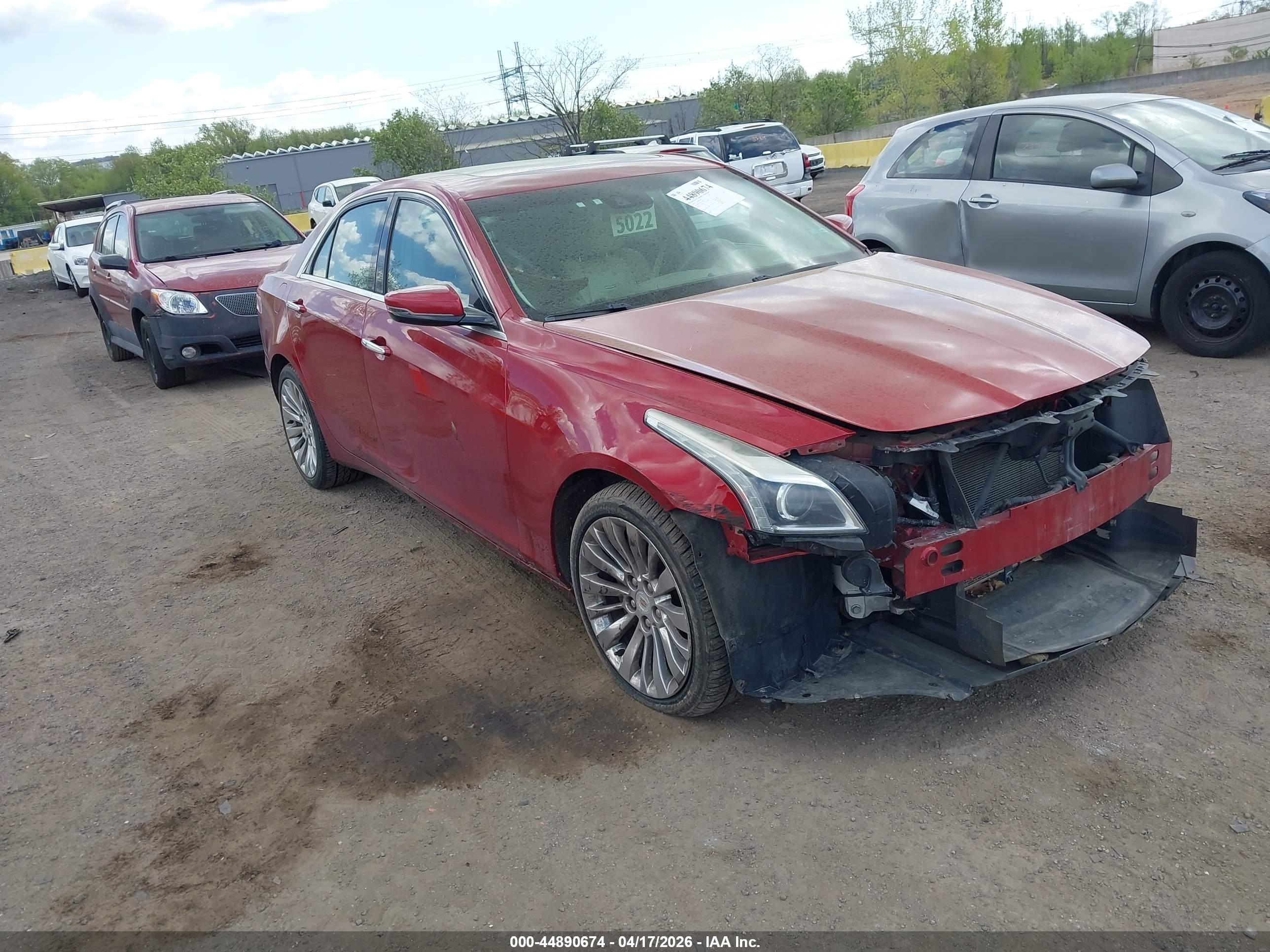 2014 Cadillac Cts Performance Red vin: 1G6AY5S38E0145802