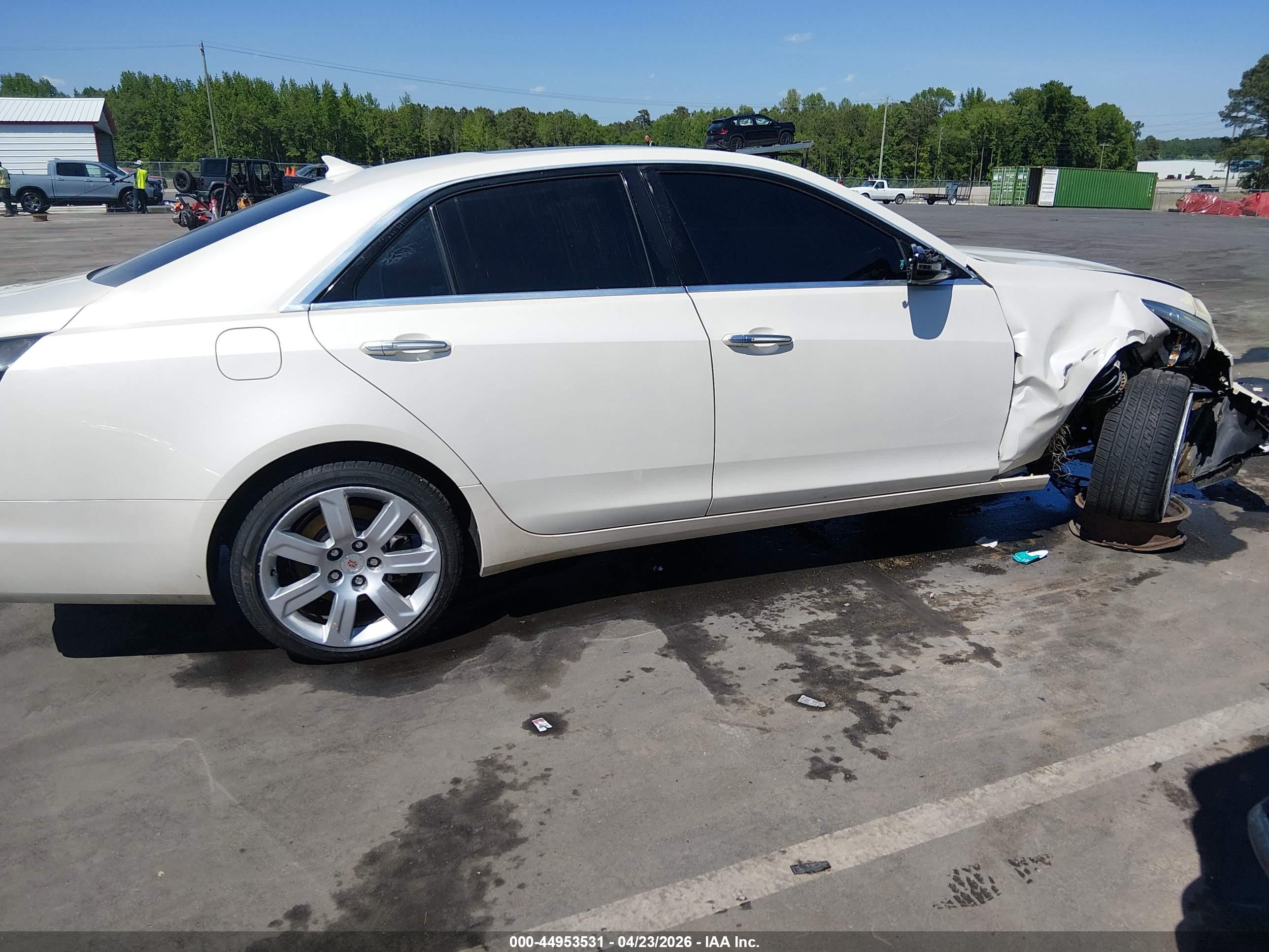 2014 Cadillac Cts Premium White vin: 1G6AZ5S33E0158518