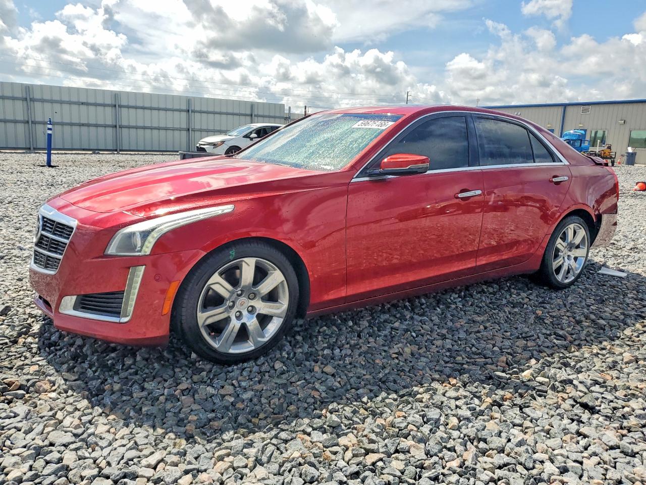 2014 Cadillac Cts Premium Collection Red vin: 1G6AZ5S3XE0188647