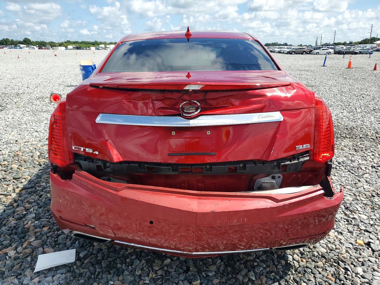 2014 Cadillac Cts Premium Collection Red vin: 1G6AZ5S3XE0188647