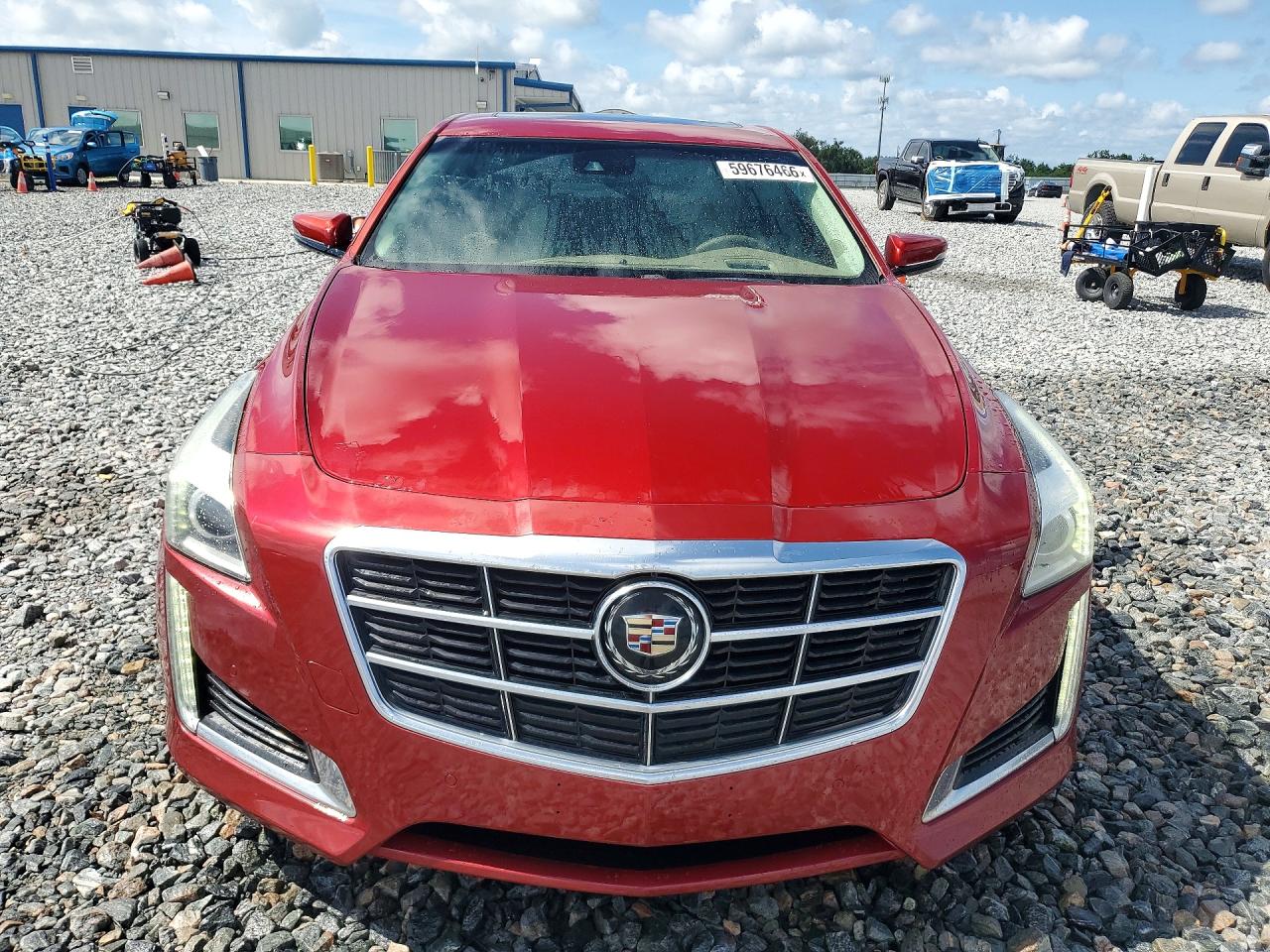 2014 Cadillac Cts Premium Collection Red vin: 1G6AZ5S3XE0188647