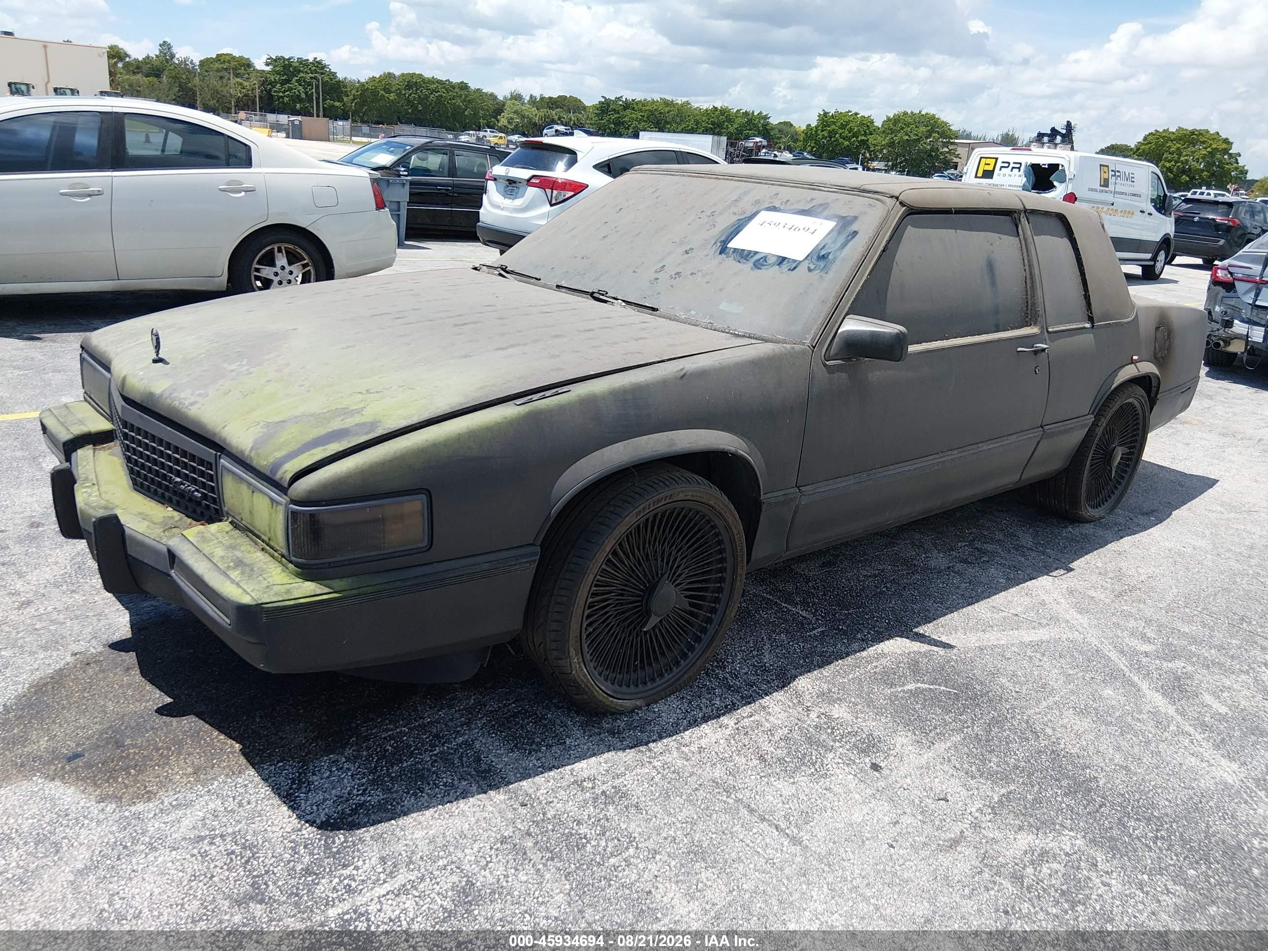 1989 Cadillac Deville   Black vin: 1G6CD1156K4312971