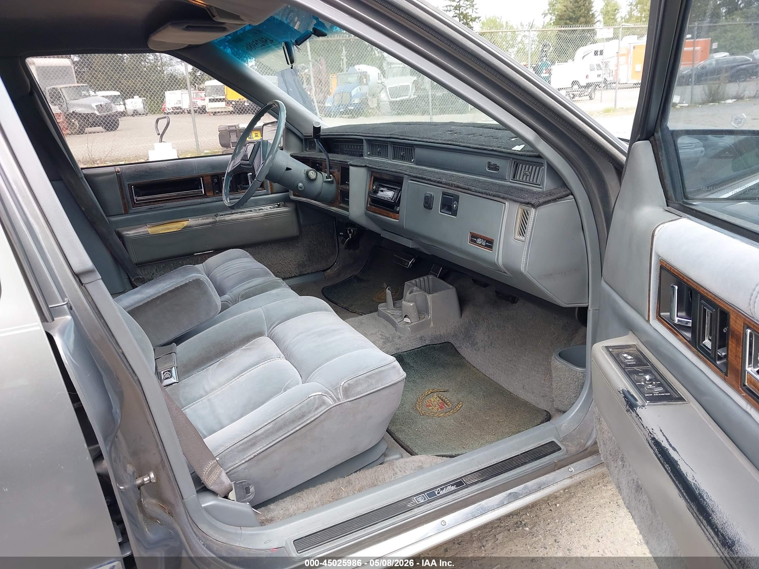 1989 Cadillac Deville   Gray vin: 1G6CD5152K4331492