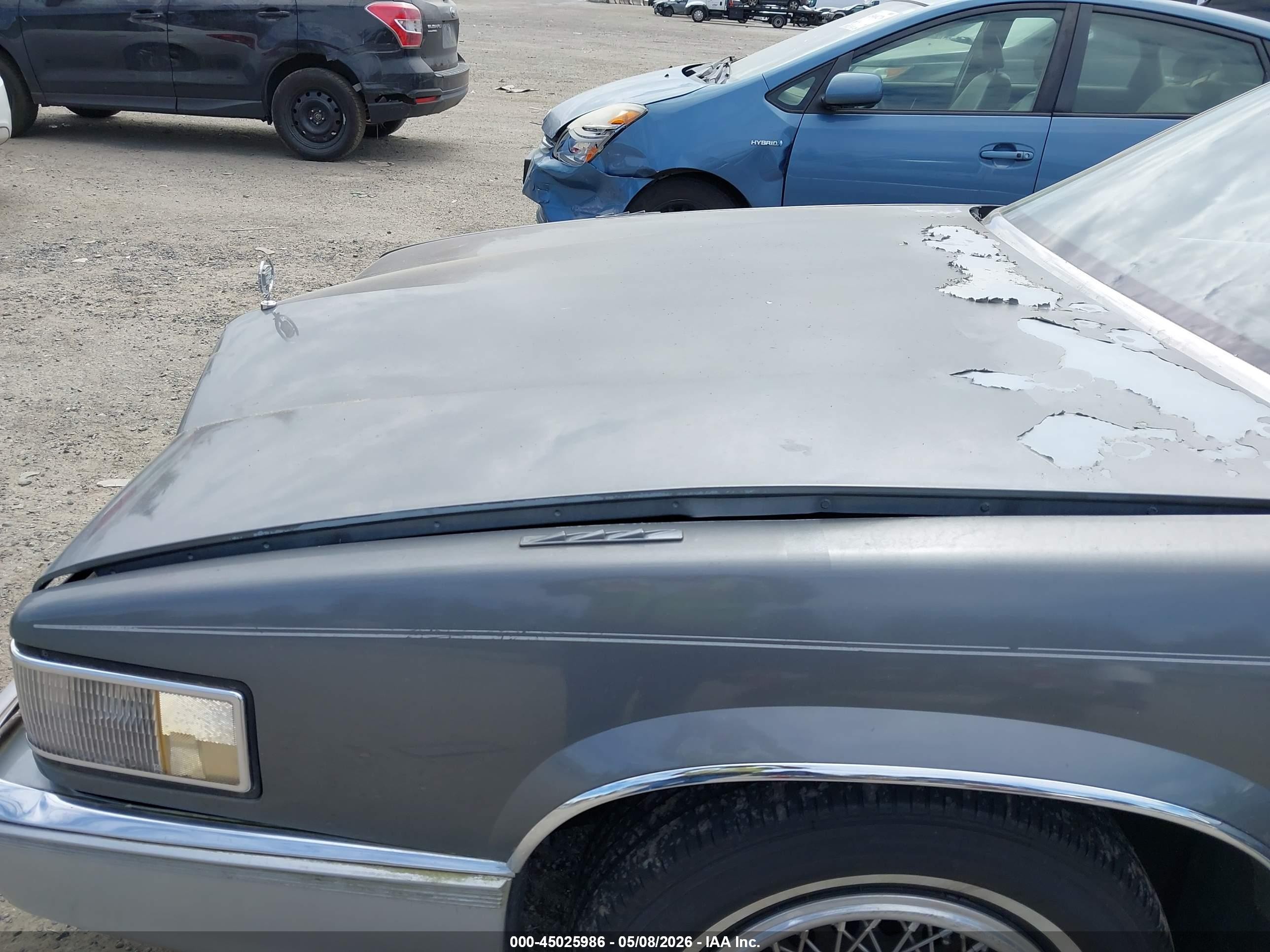 1989 Cadillac Deville   Gray vin: 1G6CD5152K4331492