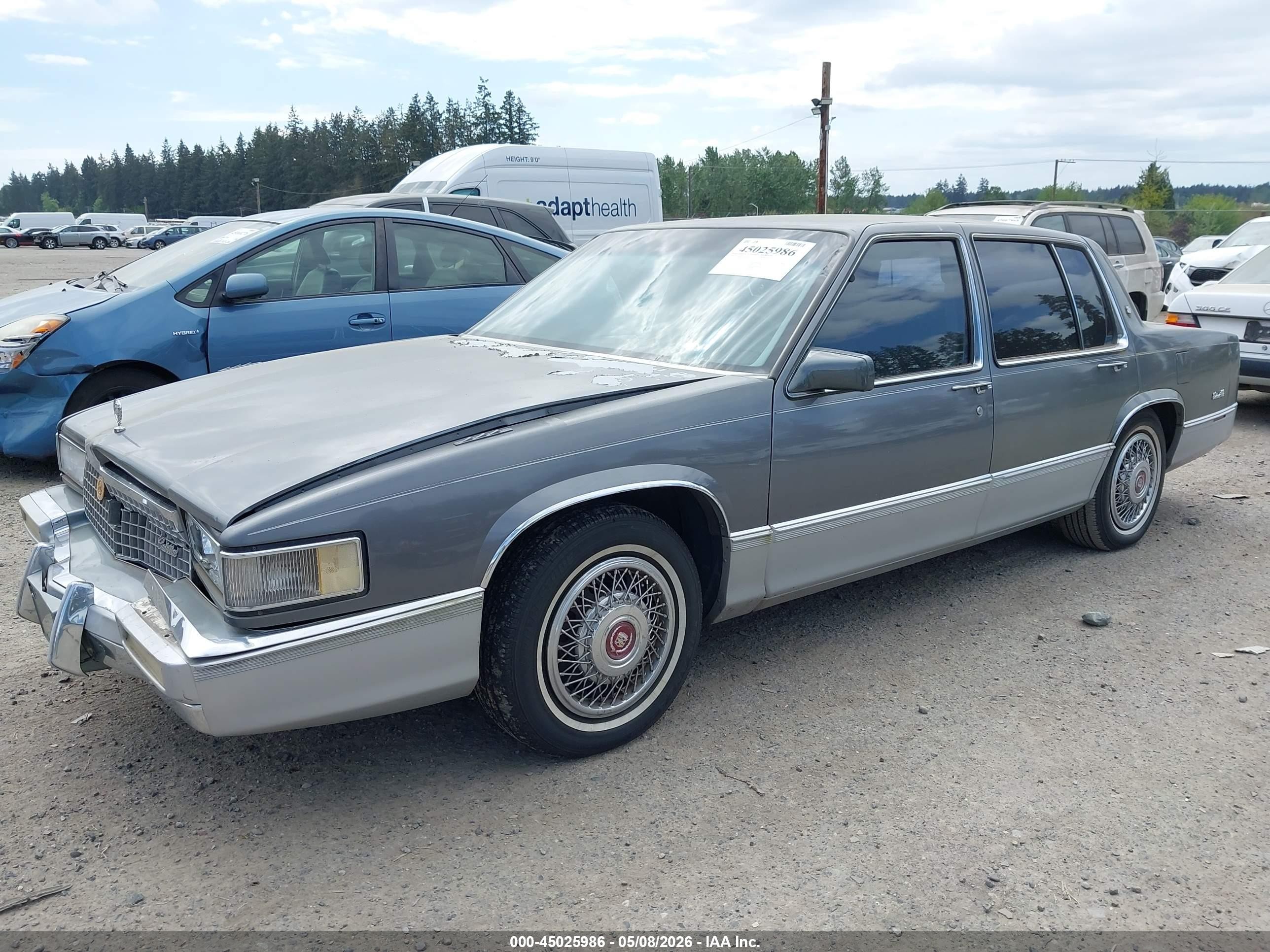 1989 Cadillac Deville   Gray vin: 1G6CD5152K4331492