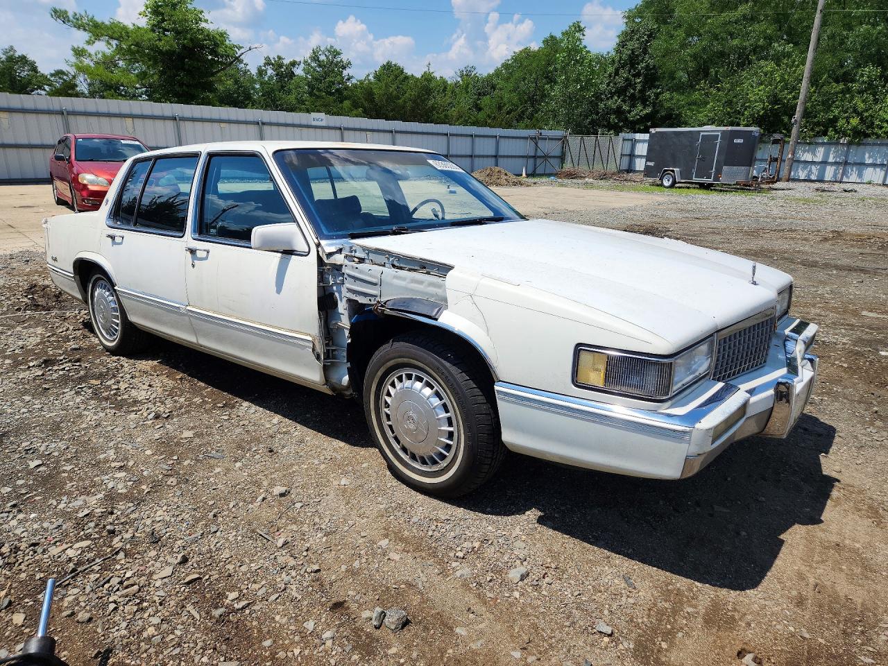1989 Cadillac De Ville White vin: 1G6CD5155K4347203