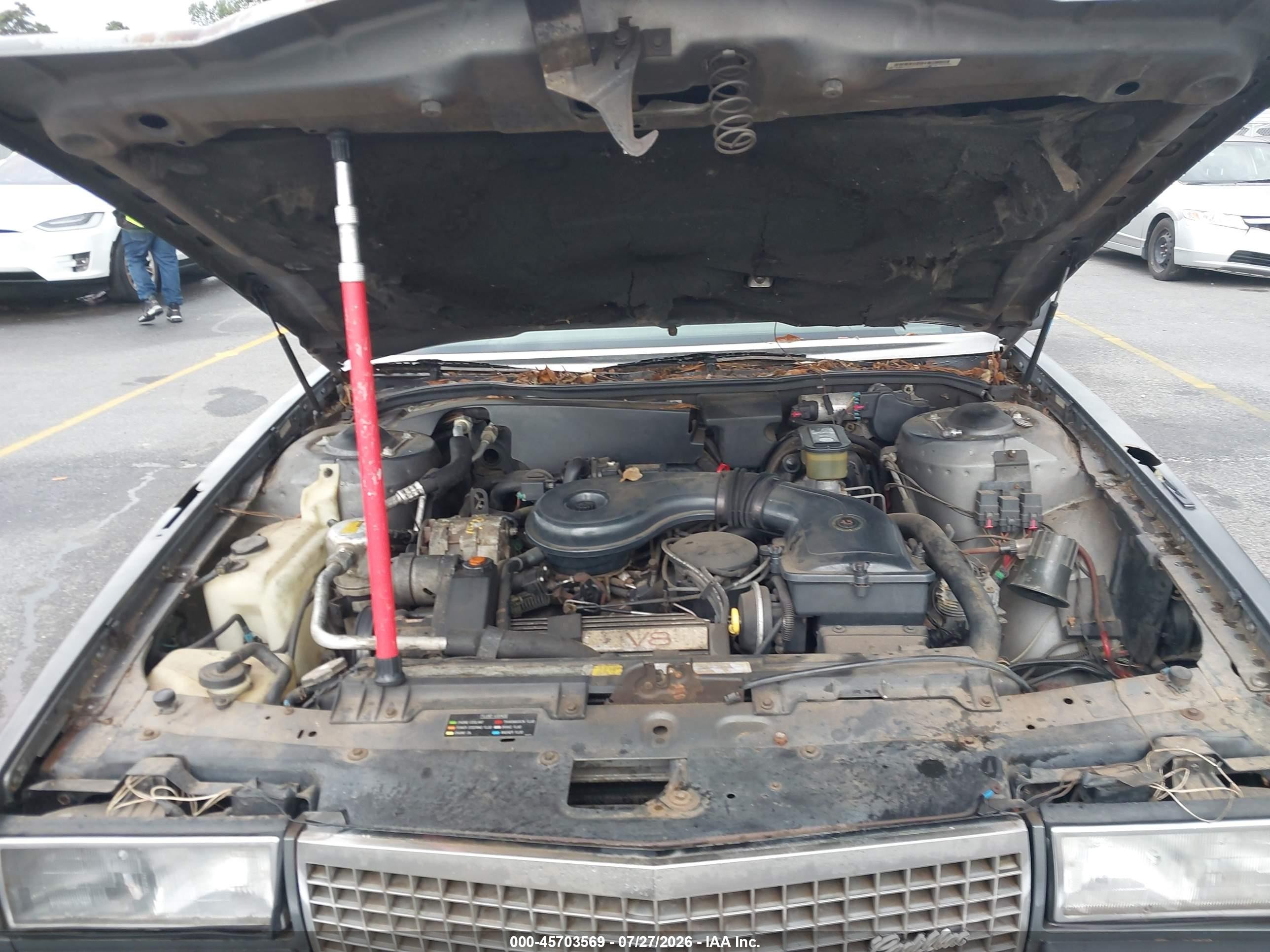 1989 Cadillac Deville   Gray vin: 1G6CD5156K4373325