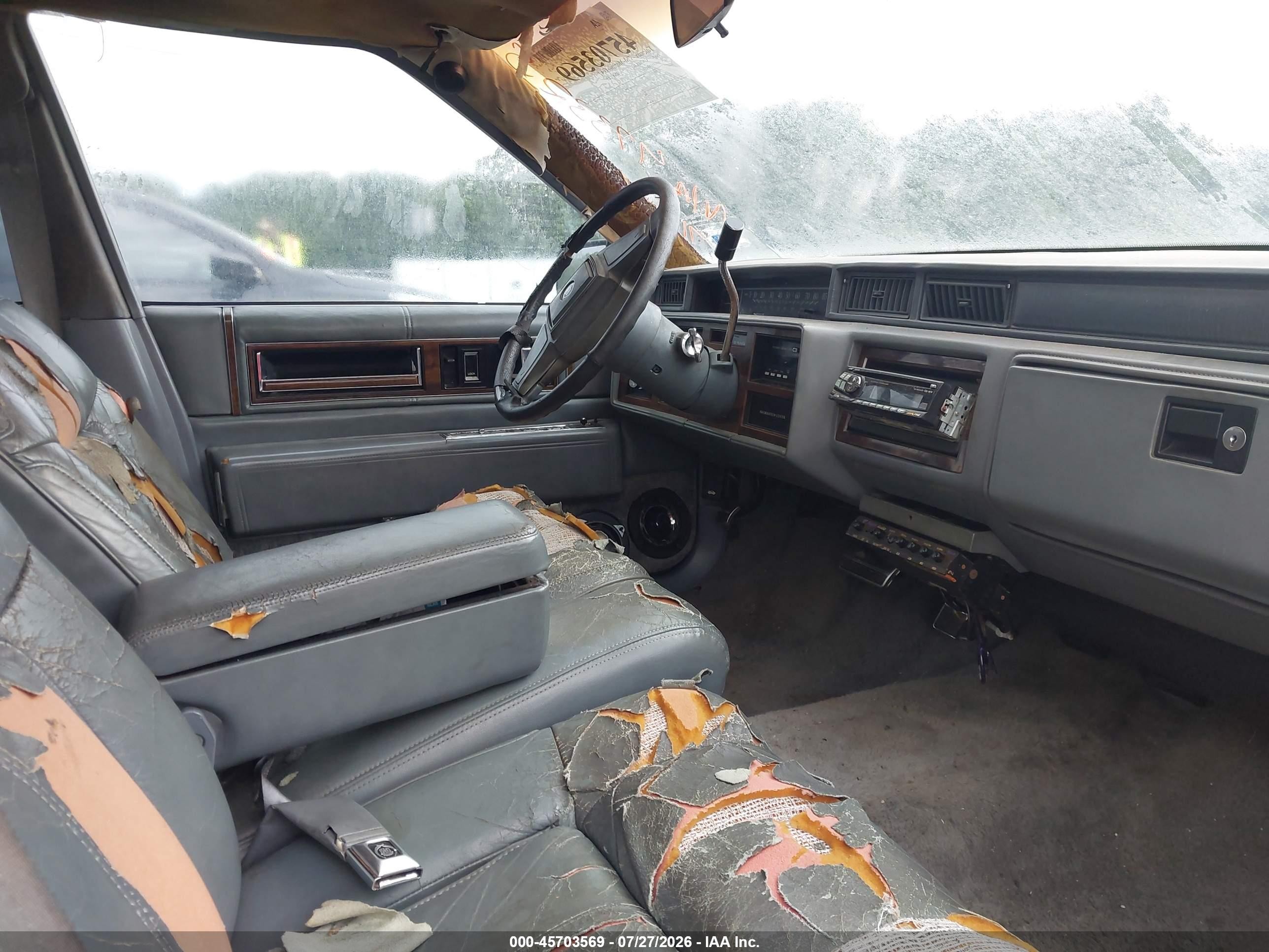 1989 Cadillac Deville   Gray vin: 1G6CD5156K4373325