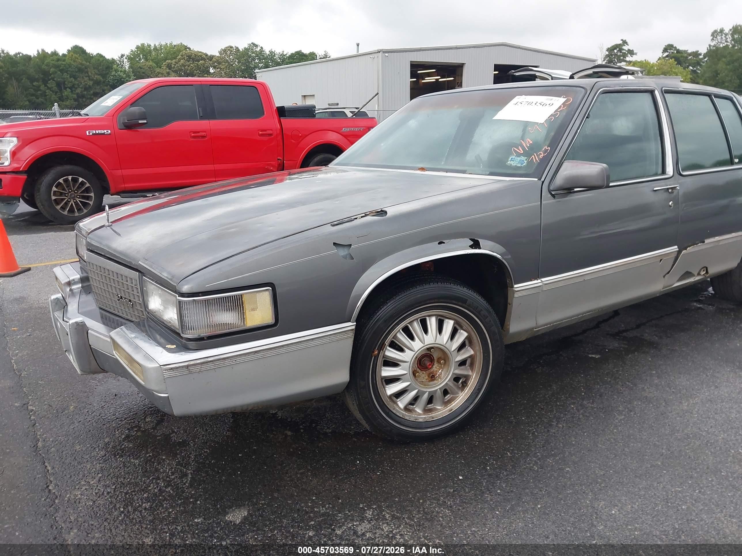 1989 Cadillac Deville   Gray vin: 1G6CD5156K4373325