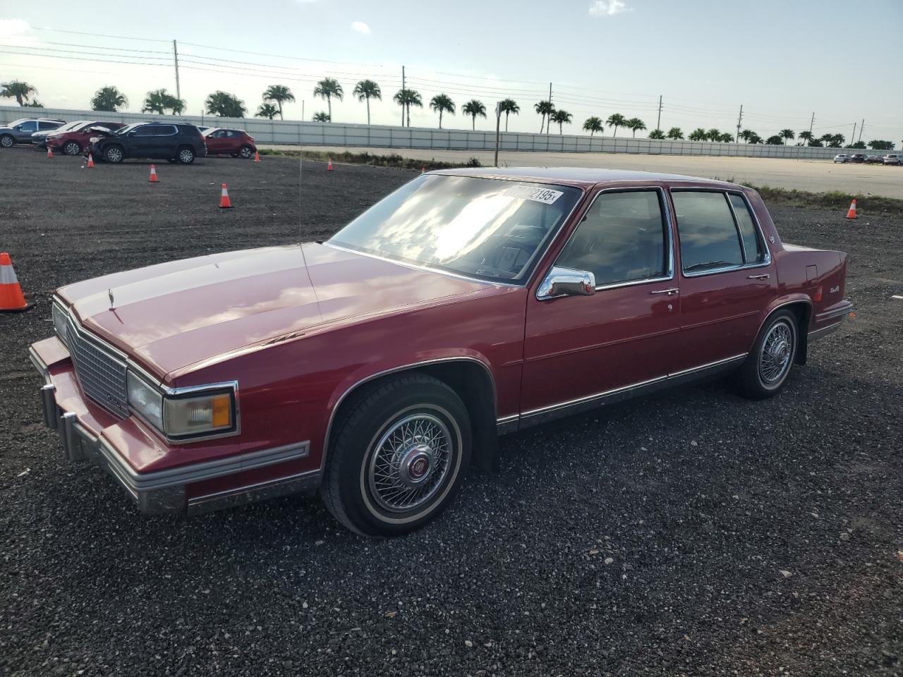 1988 Cadillac Deville Maroon vin: 1G6CD515XJ4279169