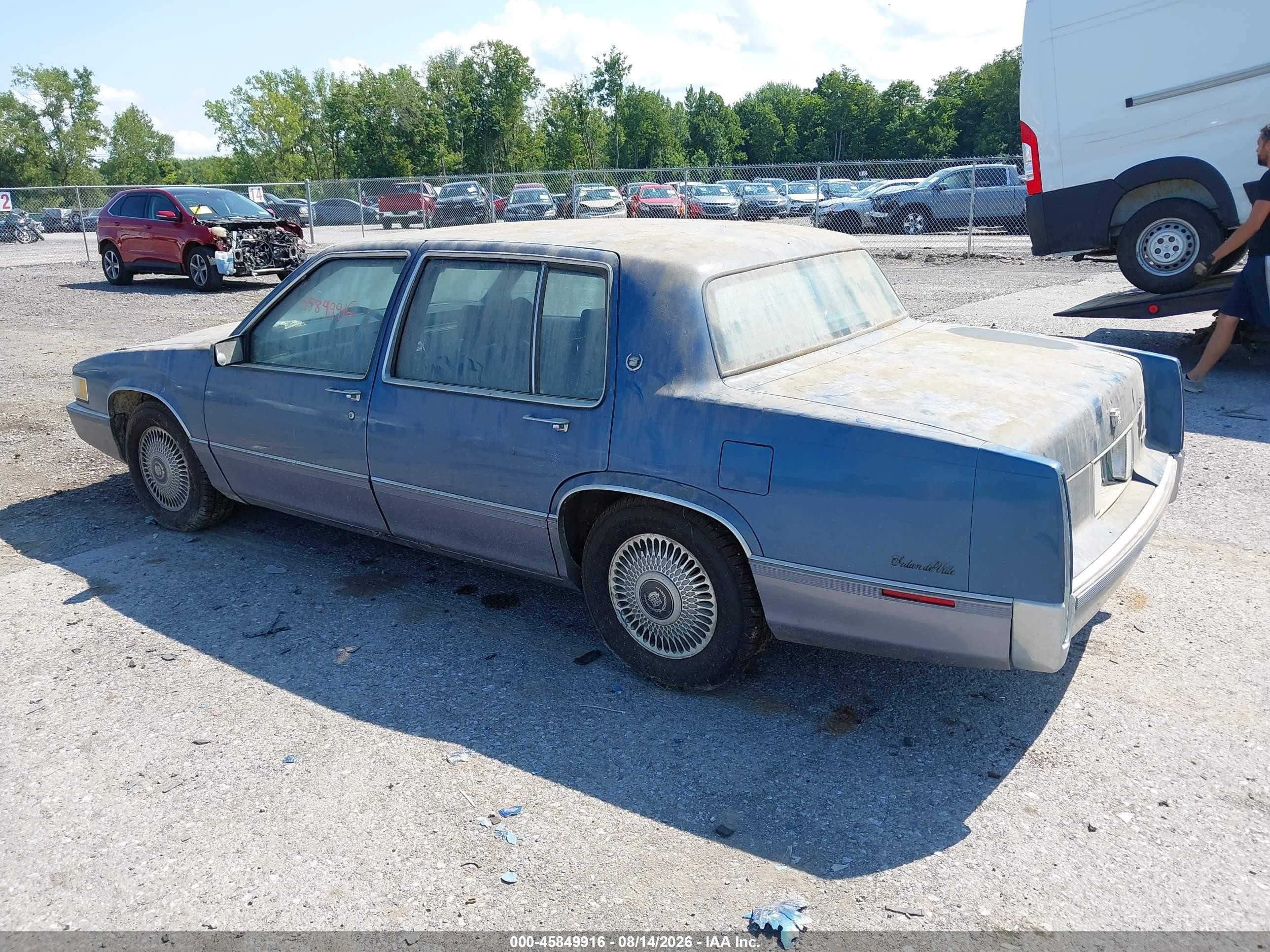 1990 Cadillac Deville   Blue vin: 1G6CD5334L4361901