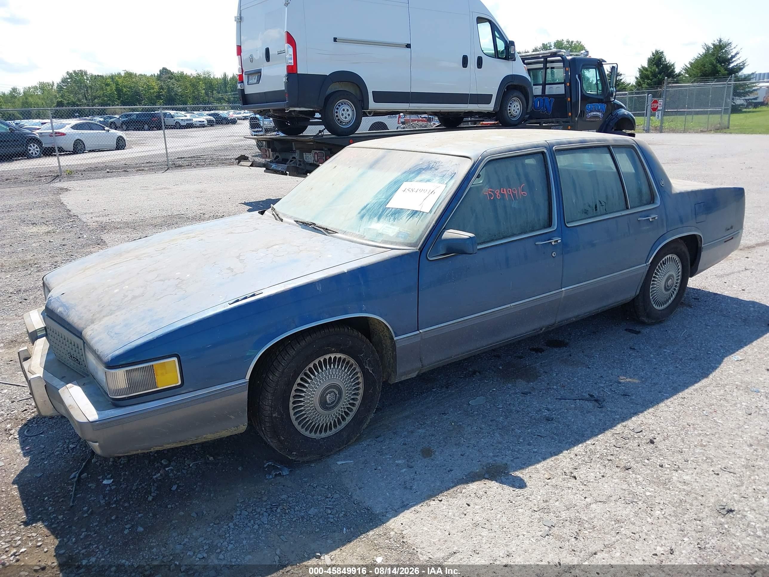 1990 Cadillac Deville   Blue vin: 1G6CD5334L4361901