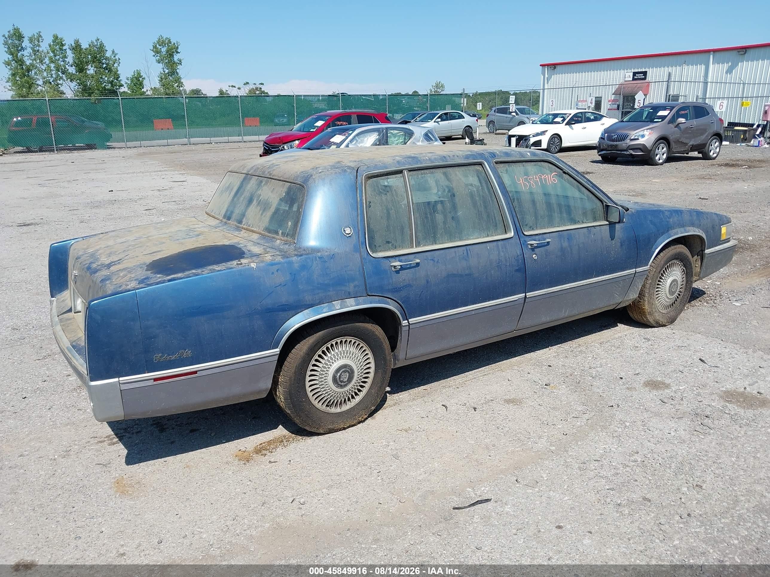 1990 Cadillac Deville   Blue vin: 1G6CD5334L4361901