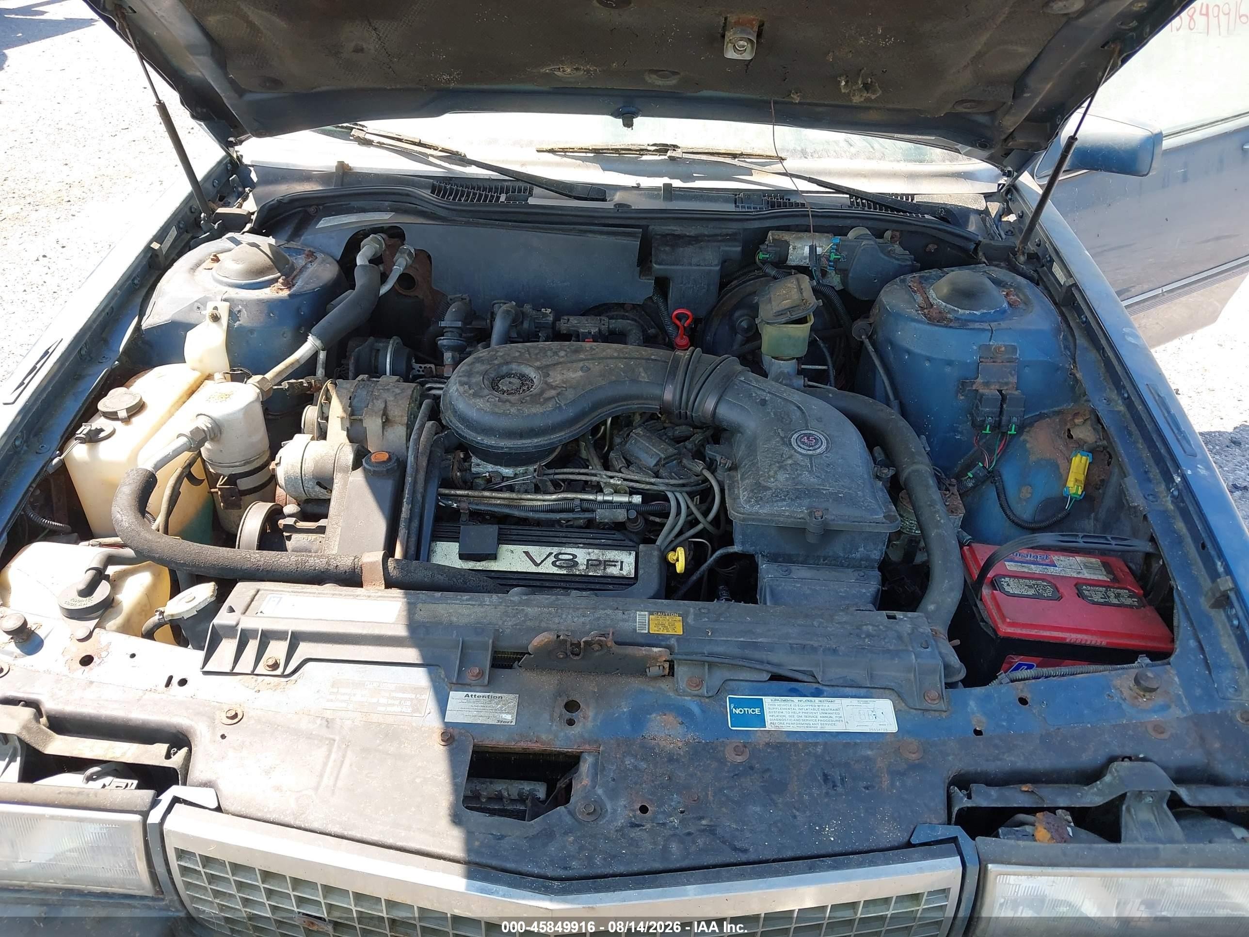 1990 Cadillac Deville   Blue vin: 1G6CD5334L4361901