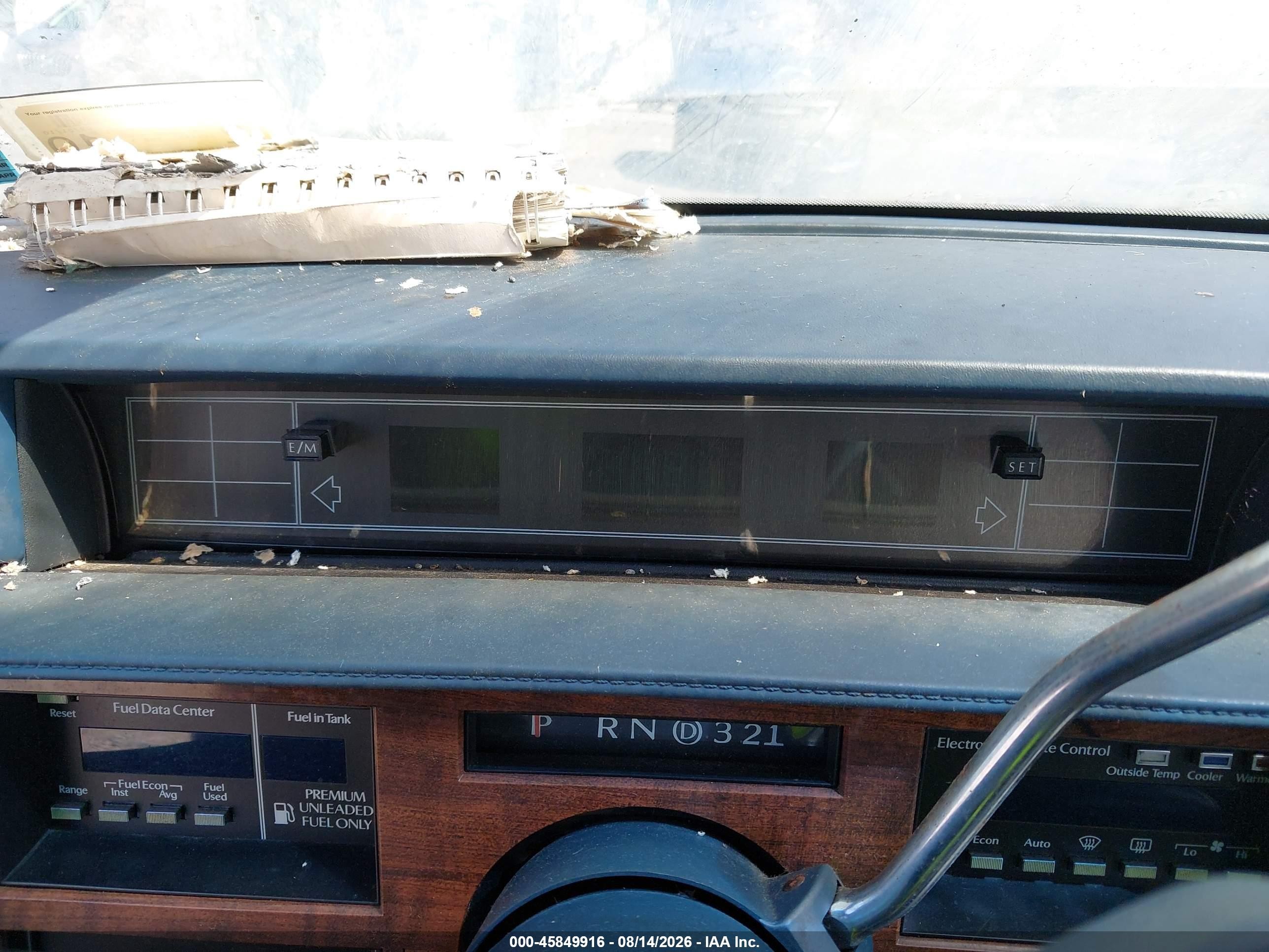 1990 Cadillac Deville   Blue vin: 1G6CD5334L4361901